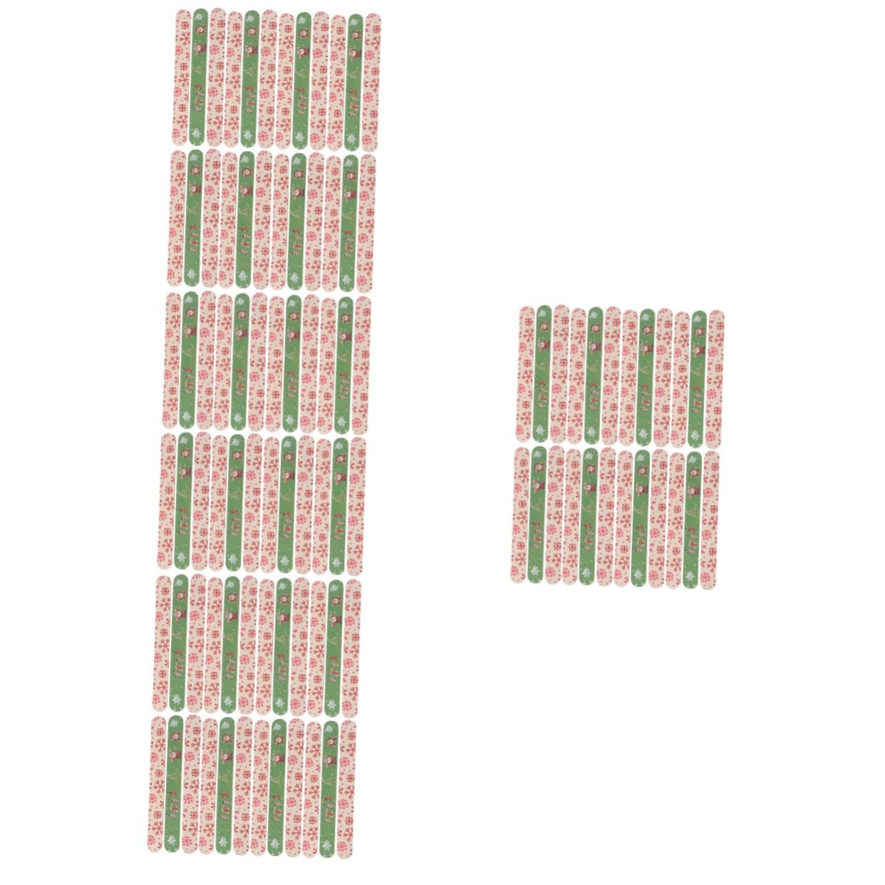 96 Pcs Christmas Nail File & Buffer Set - Professional Pedicure & Manicure Tools with Sanding Files, Nail Shiner & Crystal Care Kit for Holiday Nail Art & Gifts