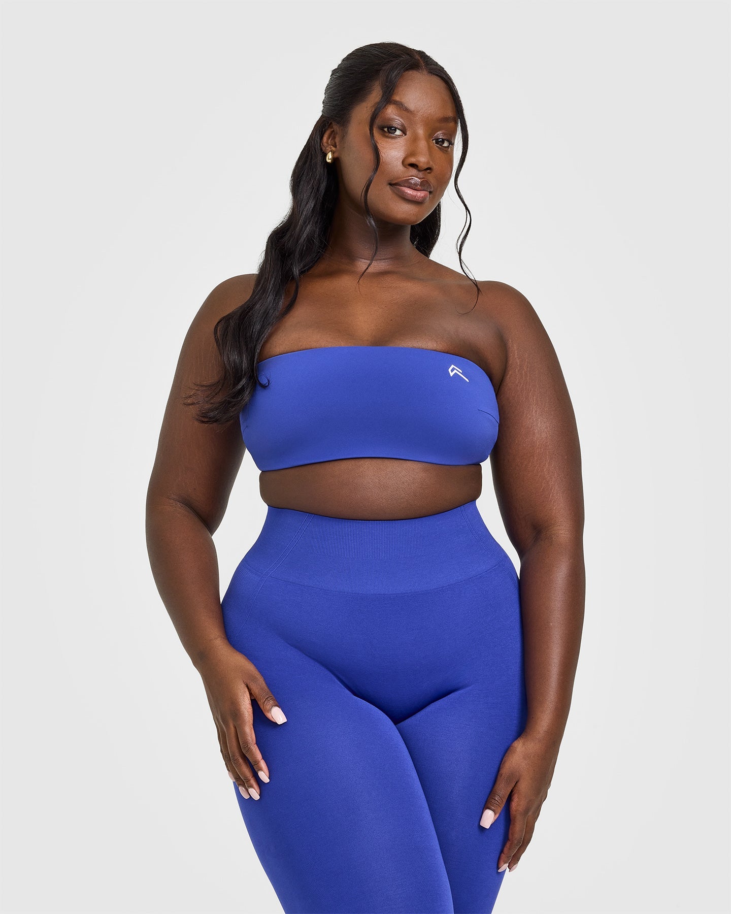 Unified Micro Bandeau Bralette - Wireless Comfort Bra in Space Blue | Seamless Yoga Bralette for Workouts, Lounge & Everyday Wear