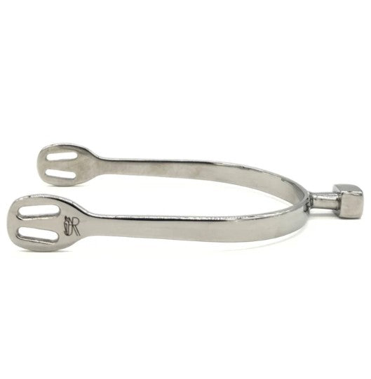 Premium AJR Block End Stainless Steel Spur - Durable Horse Riding Equipment for Equestrian Training & Western Riding