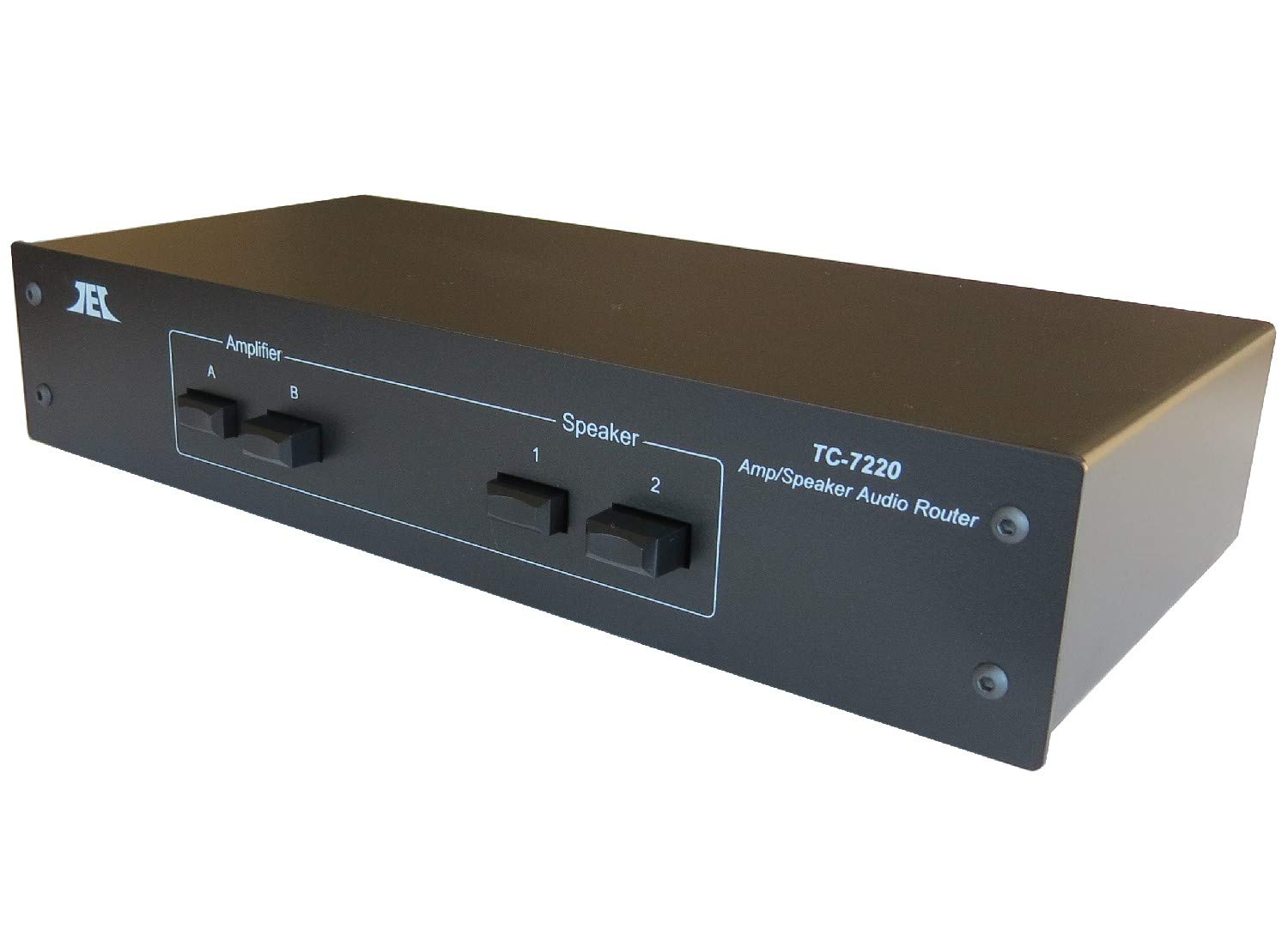 TC-7220 2-Way Amplifier Speaker Selector Switch - Audio Signal Switcher & Comparator with Crossover Routing for Home Theater & Multi-Room Audio Systems