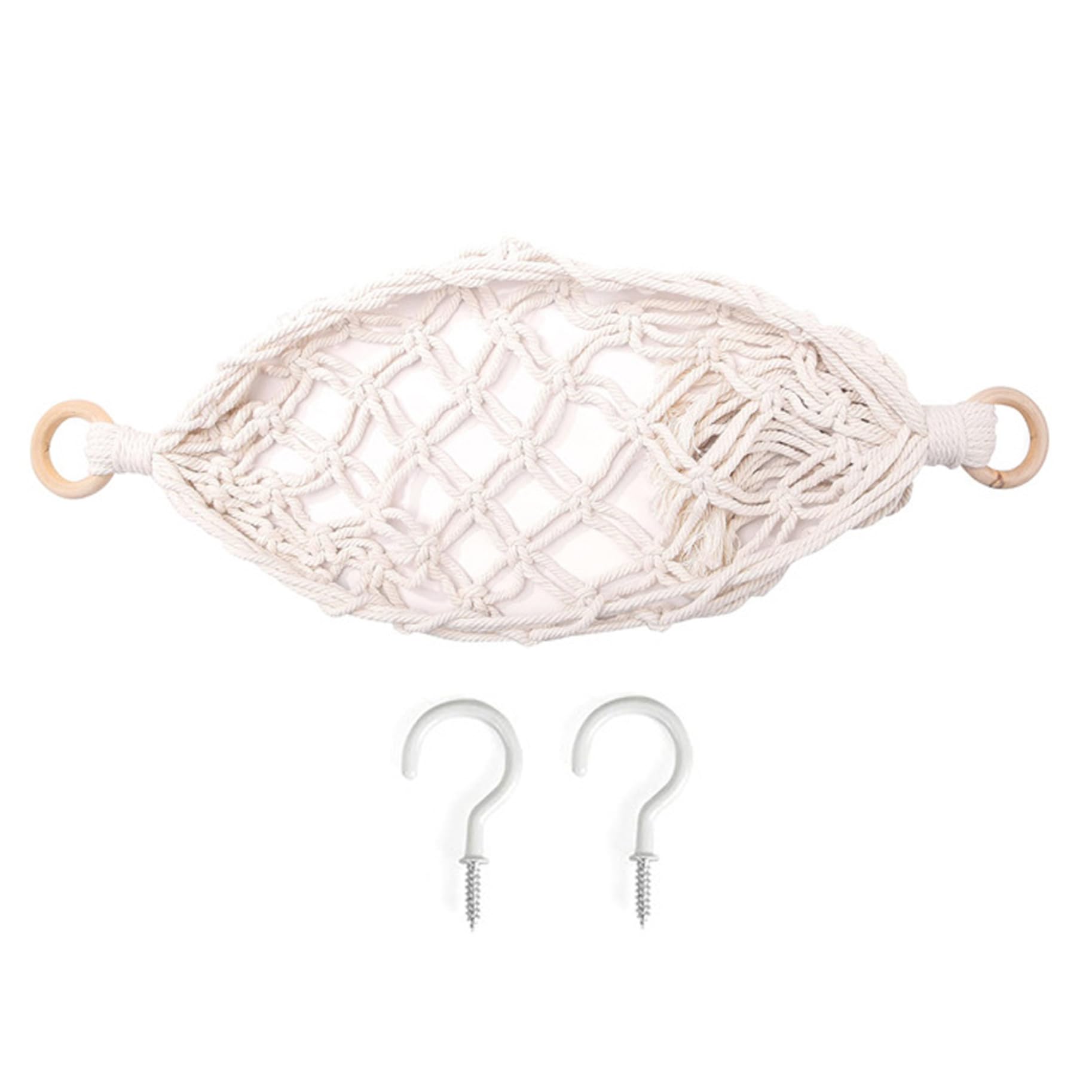 1PC Large Macrame Under Cabinet Hanging Fruit Hammock - Space Saving Banana & Veggie Basket for Kitchen, Pantry Organization - Perfect for Storing Fruits, Vegetables, Kitchen Decor & Small Items