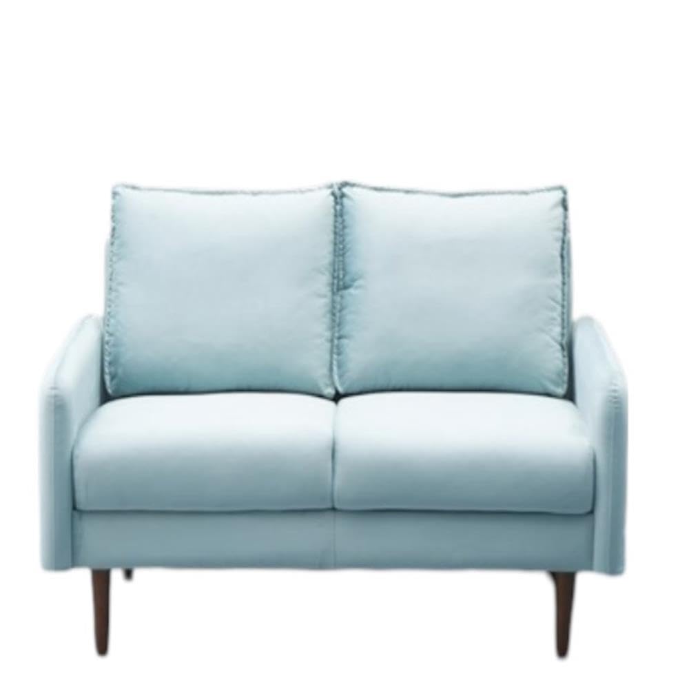 Hambrok Velvet Living Room Loveseat in Light Grayish Cyan - Modern Small Sofa for Apartments, Cozy Seating for Couples, Perfect for Living Rooms & Reading Nooks