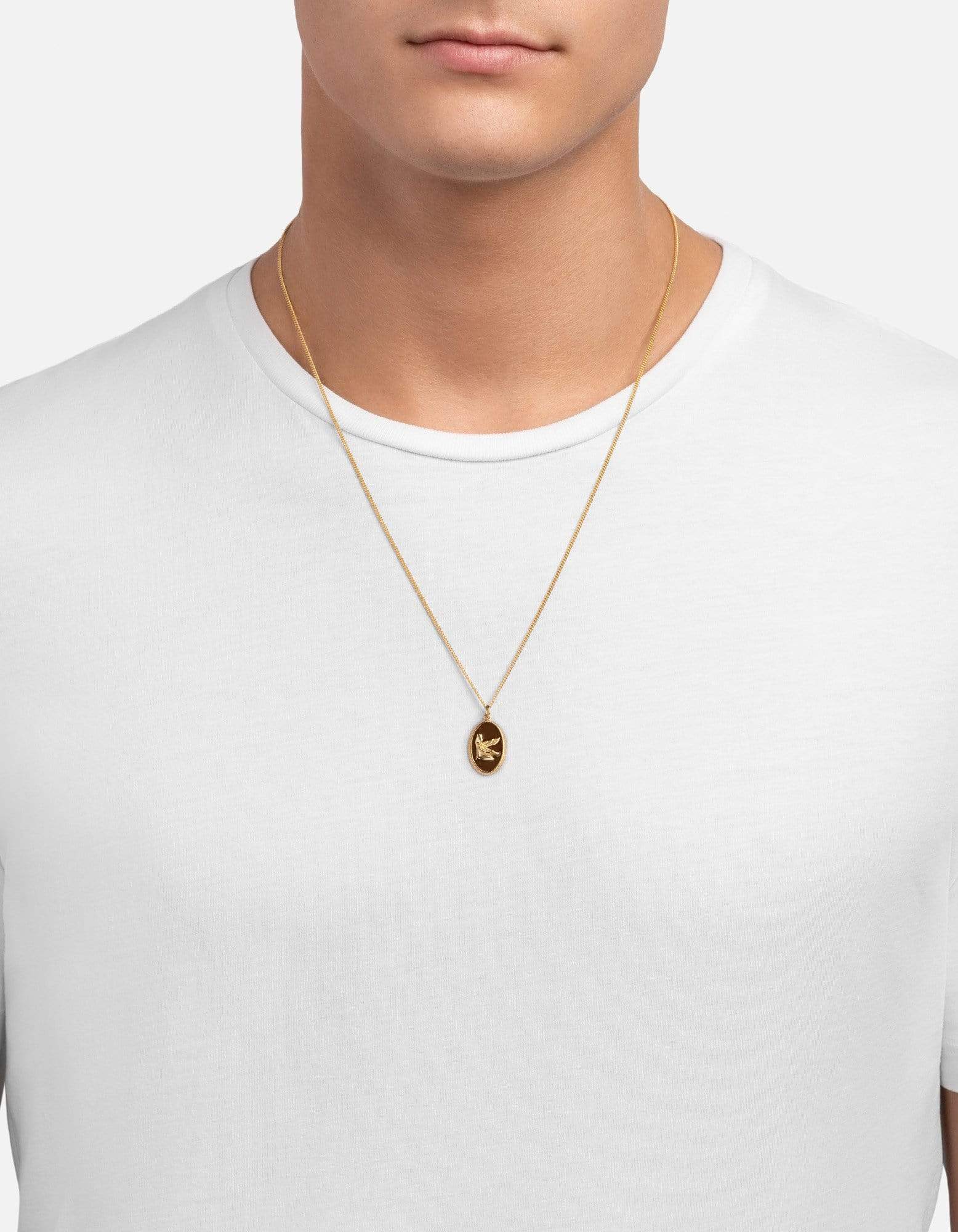 Ma'at Necklace - 14K Gold Vermeil & Enamel Clay Pendant - Egyptian Goddess Jewelry for Women - Perfect for Spiritual Gifts, Meditation & Boho Fashion