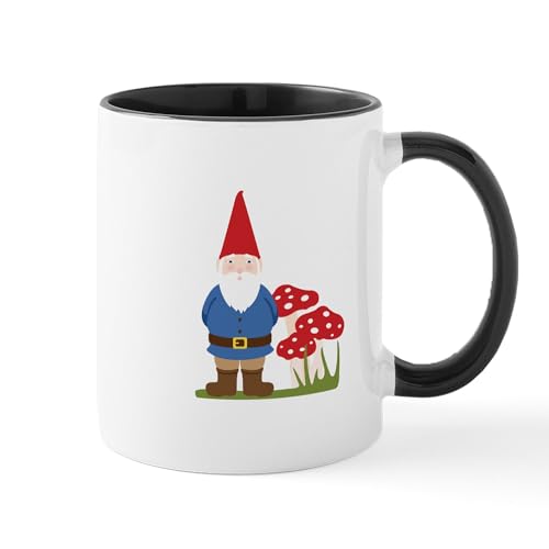 White/Black Inside - Garden Gnome Mugs