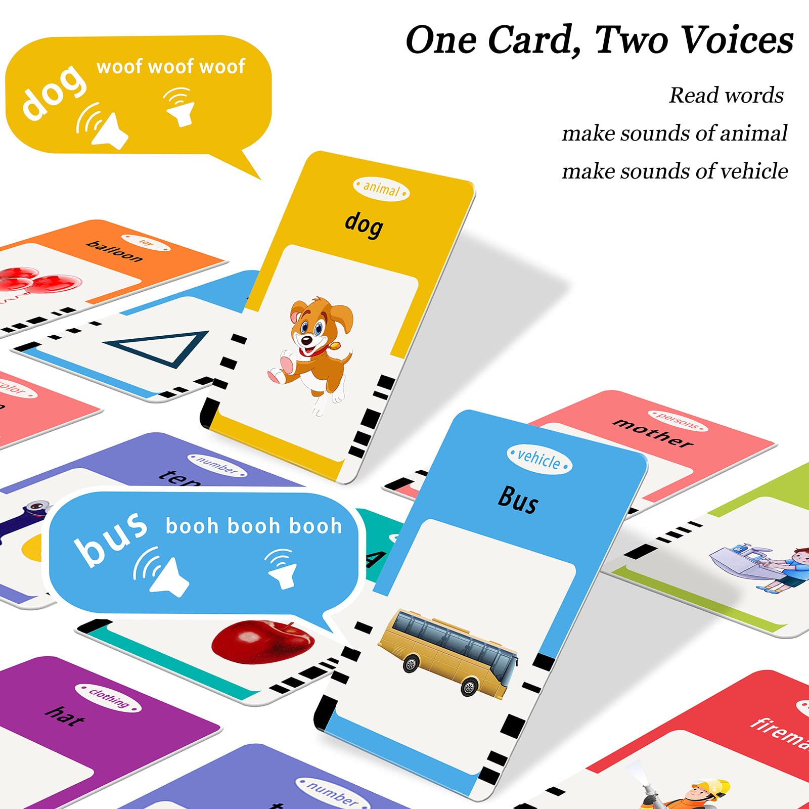 Talking Flash Cards for Toddlers 1-5 Years, Speech Therapy & Autism Learning Toys, ABC 123 Sight Words - 255 Double-Sided Cards, Educational Interactive Toy with Giftable Packaging for Home & Classroom Use