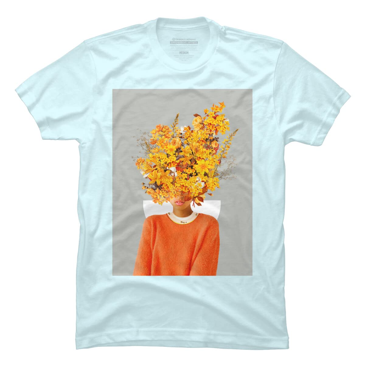 FrankMoth I Saw You Flower in The Reflection of My Soul Graphic T-Shirt for Men | Premium Cotton Tee | Unique Artistic Design | Perfect for Casual Wear, Street Fashion & Gift Giving
