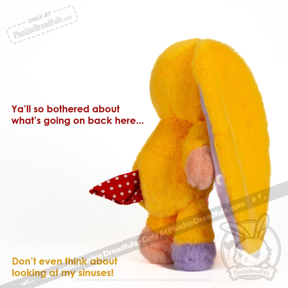 Plushie Dreadfuls Allergy Rabbit - Soft Stuffed Animal Toy for Kids & Adults | Perfect for Allergy Awareness, Comfort & Gift Giving