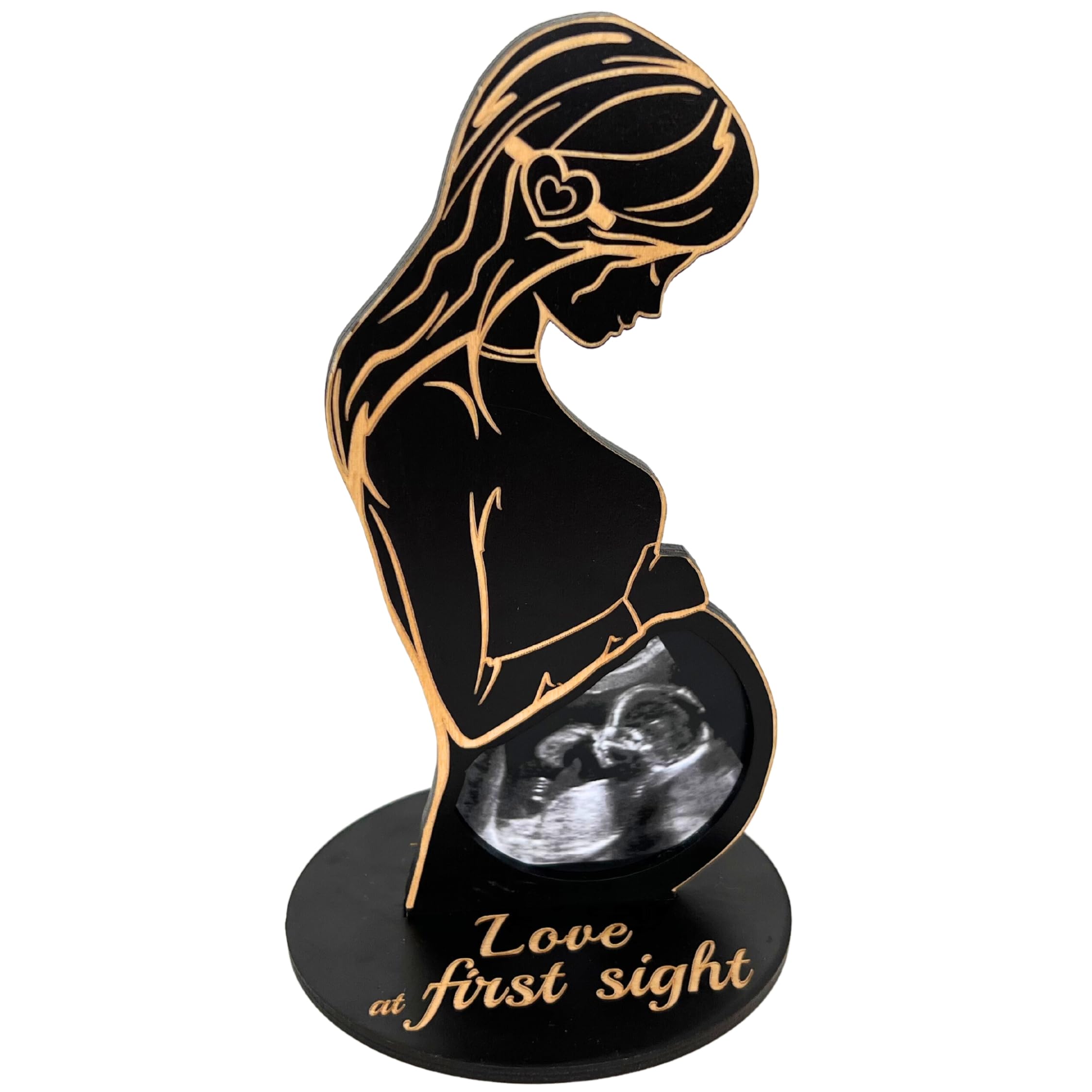 Heart's Sign Ultrasound Frame - Unique Pregnancy Gift for Expecting Moms, Pregnant Wife & Parents-to-Be | Perfect Sonogram Keepsake for Baby Showers, Gender Reveals & Nursery Decor