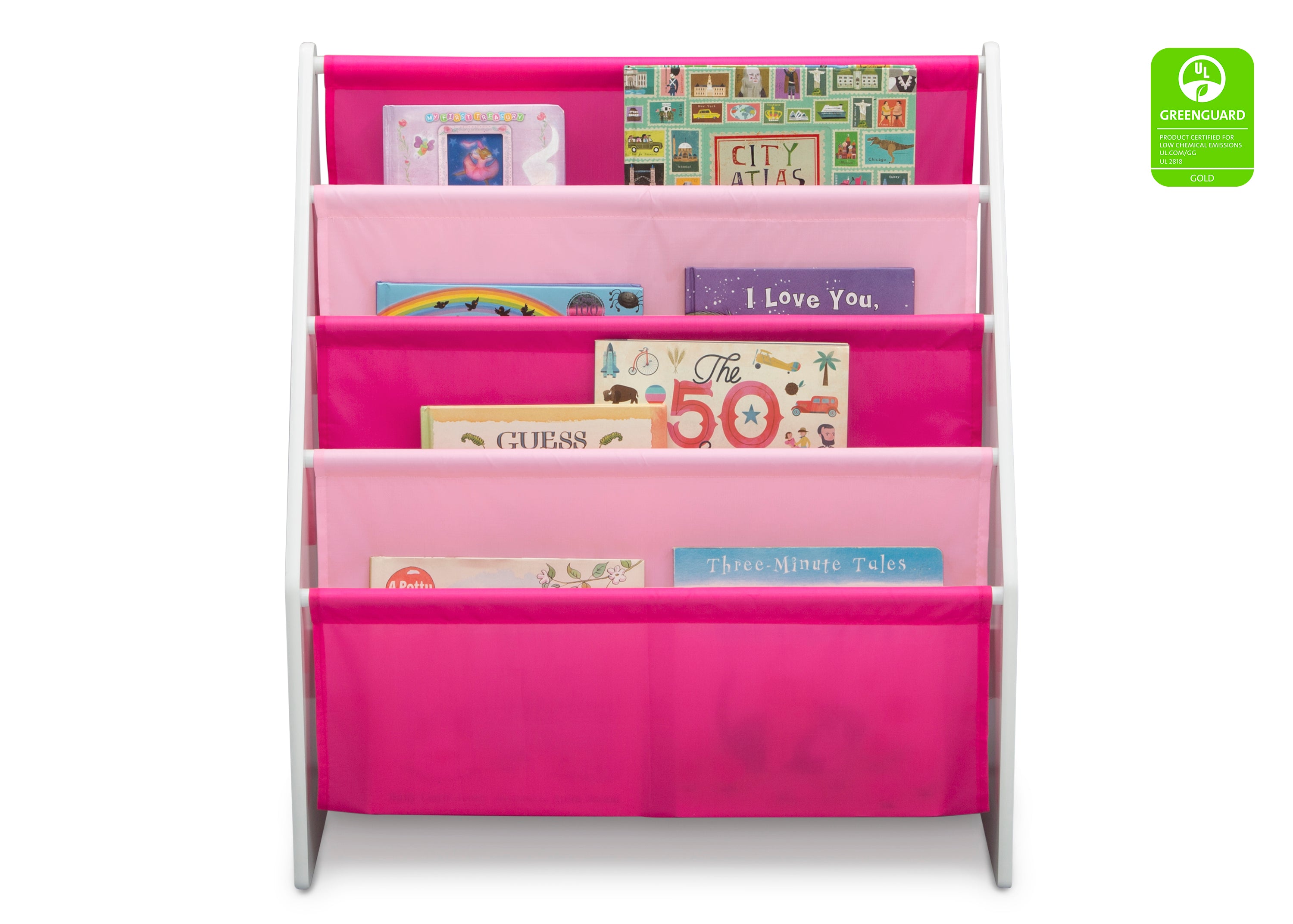Kids Sling Book Rack - Adjustable Wall-Mounted Bookshelf for Children's Room - Perfect for Bedroom, Nursery & Classroom Organization