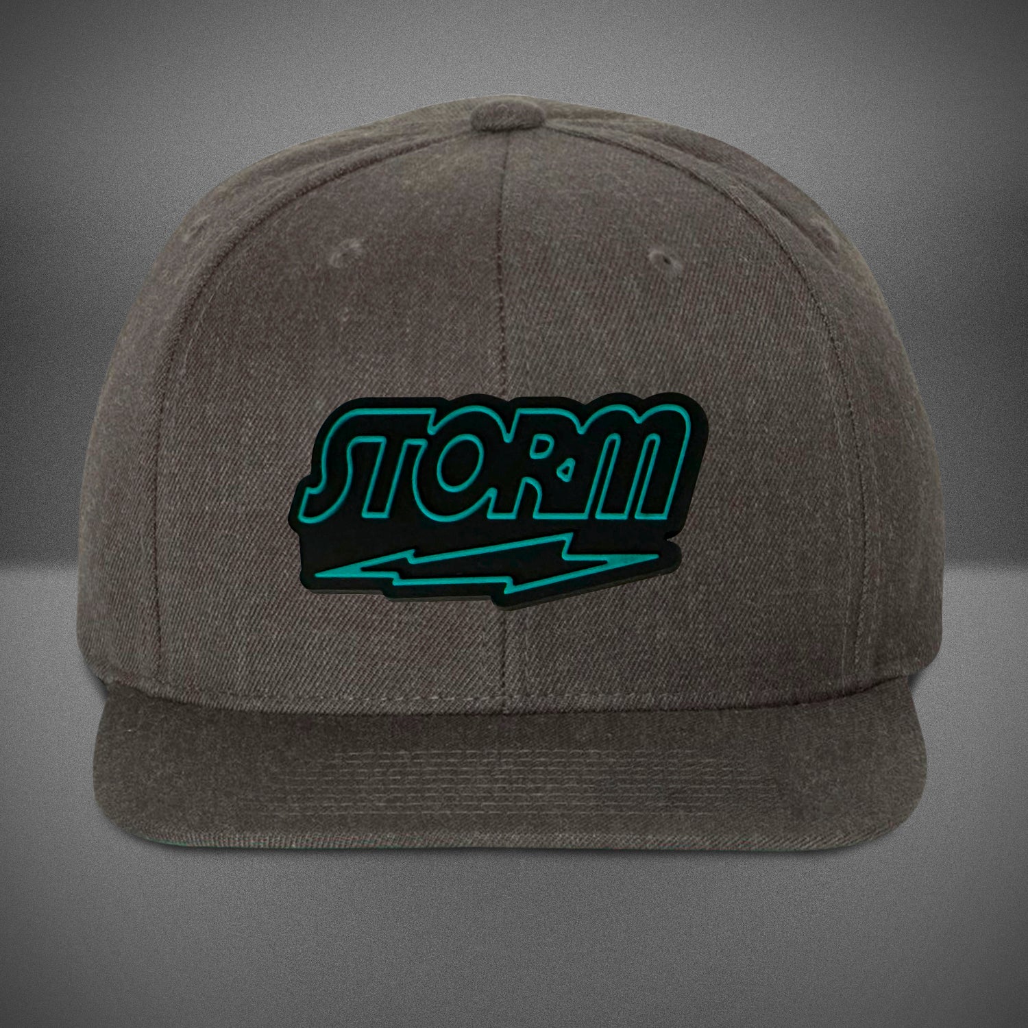 Storm Flat Bill Snapback Cap - Dark Heather Adjustable Baseball Hat for Men & Women - Perfect for Sports, Outdoor Activities & Casual Wear