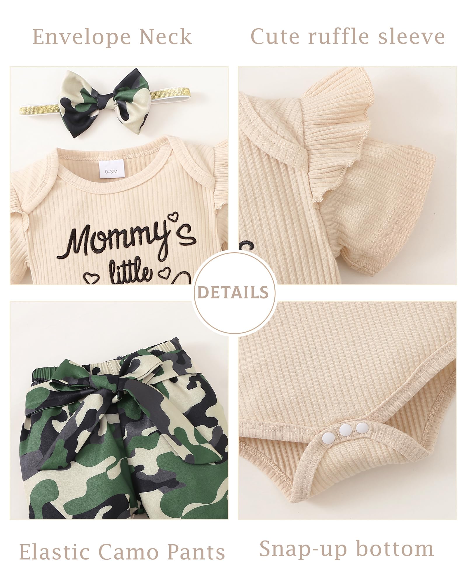 Adorable Newborn Baby Girl Clothes Set - Long Sleeve Romper & Pants Outfit for Fall/Winter | Soft Infant Girl Fashion for Photos, Parties & Daily Wear