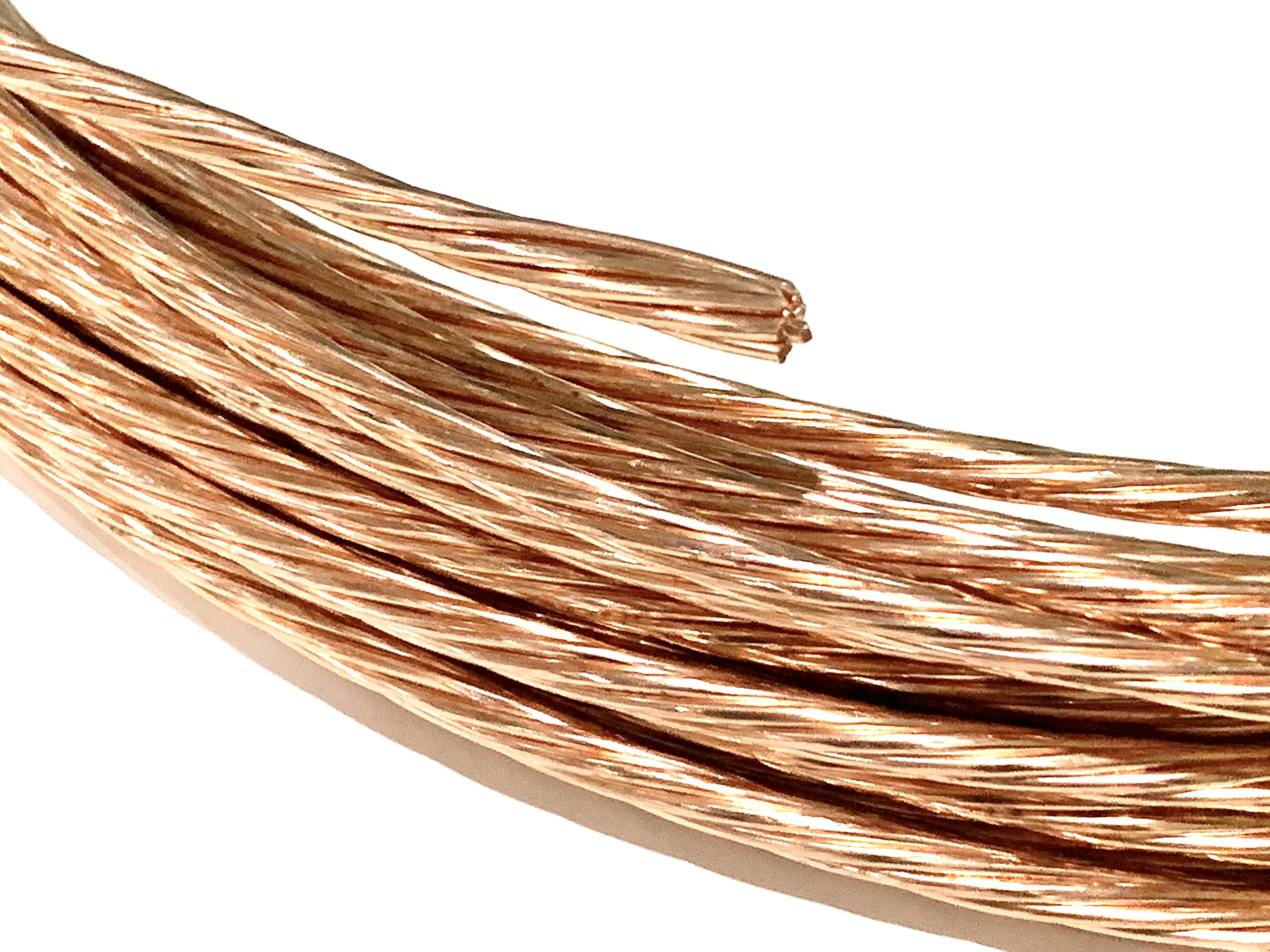 8 AWG Soft Annealed Bare Copper Ground Wire - 100 FT Stranded for Pool, Spa, Generator, Heating & Cooling Systems | DIY Arts & Crafts Electrical Projects | Flexible Conductor for Home & Industrial Use