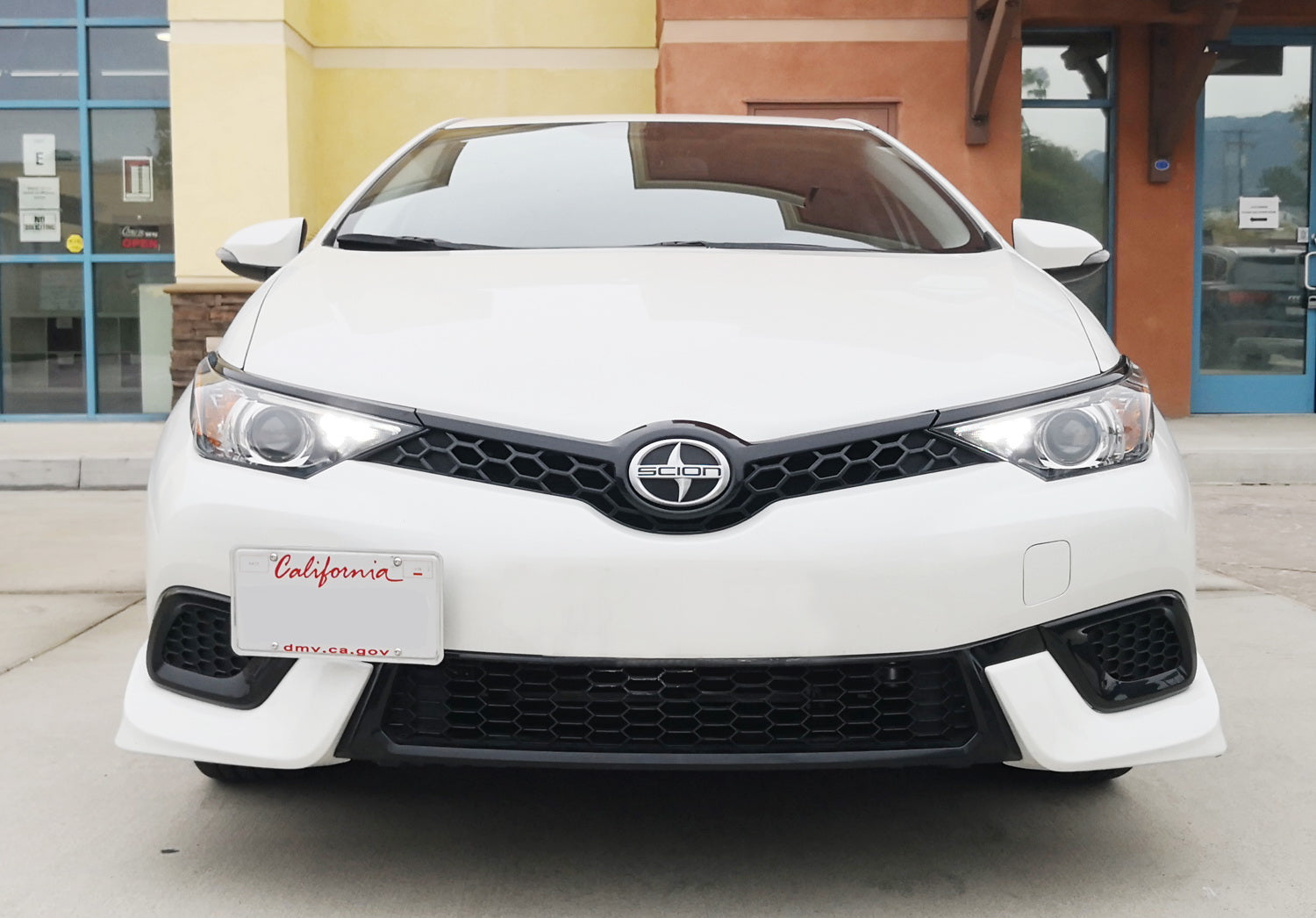 Universal Front Bumper Tow Hook License Plate Mount Bracket Holder Compatible with 2016-2018 Scion iM, Toyota Corolla iM - Perfect for Car Enthusiasts & Street Legal Compliance