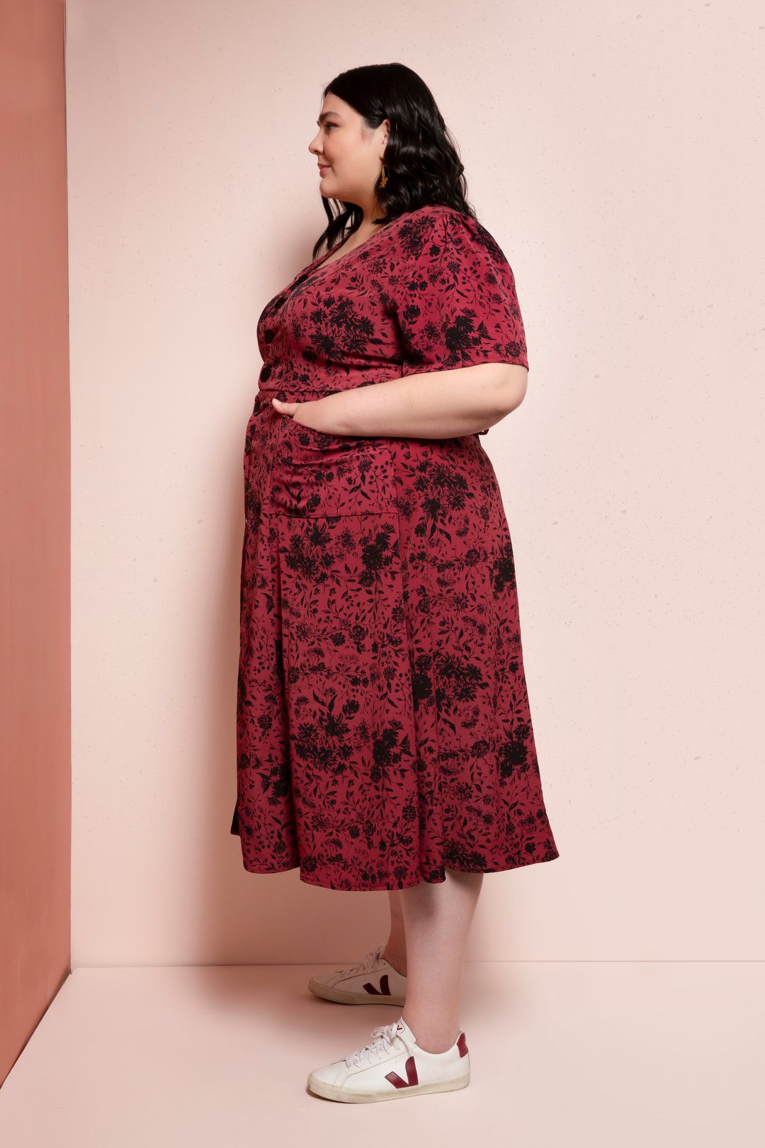 Friday Pattern Company - The Hughes Dress Pattern - Vintage-Inspired Sewing Pattern for Women - Perfect for DIY Fashion, Cosplay & Retro Style Outfits