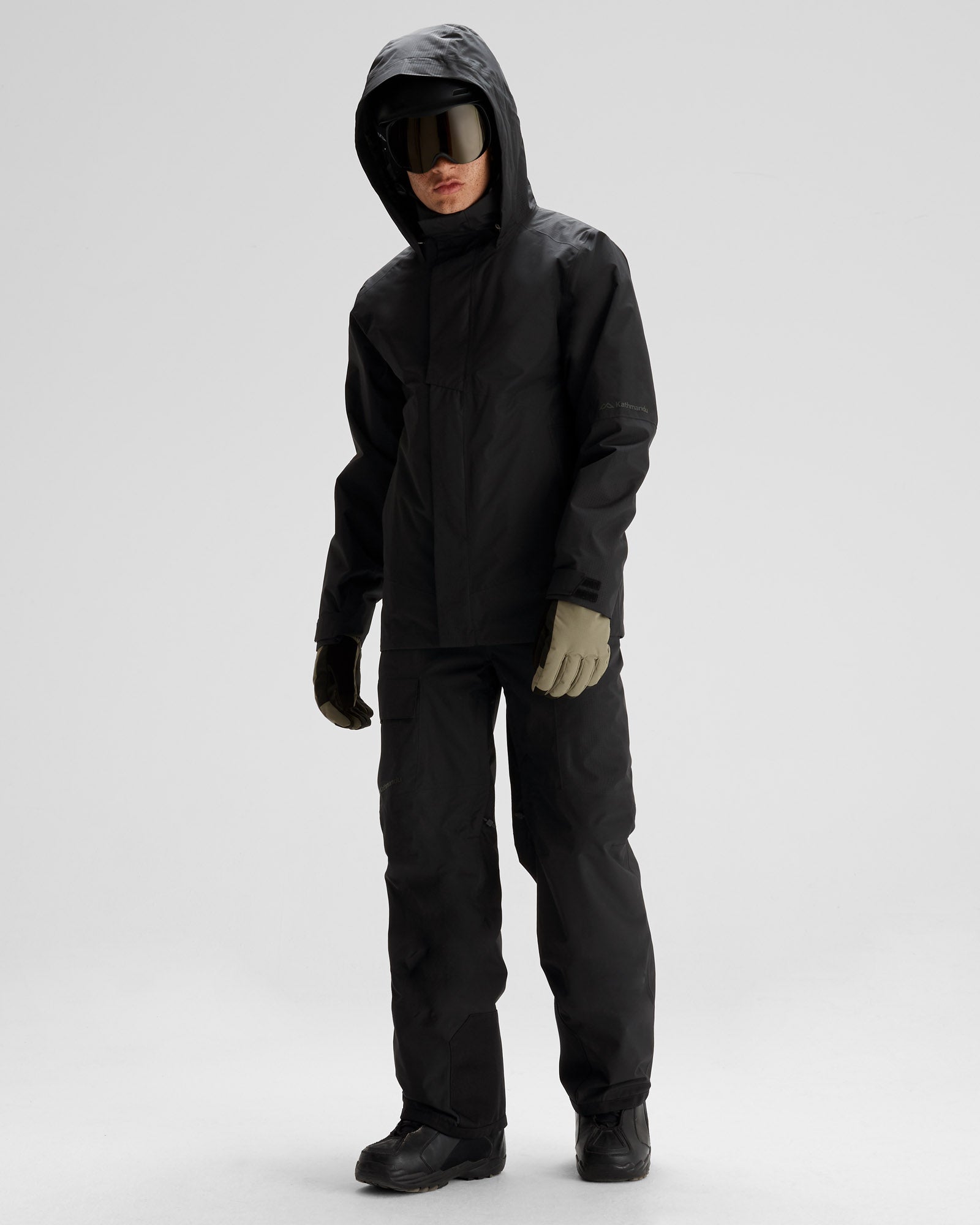 Men's PWDR Days 2L 3-in-1 Waterproof Snow Jacket - Black Stingray Color for Skiing, Snowboarding & Winter Outdoor Activities