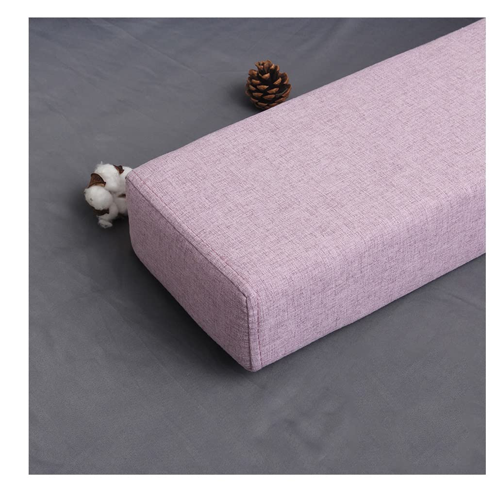 Bed Gap Filler Pillow - 20x15x180cm Purple Wedge Pillow for Headboard & Mattress Gap | Space Saver, Comfort Support | Perfect for Bedroom, Guest Room & Dorm Use