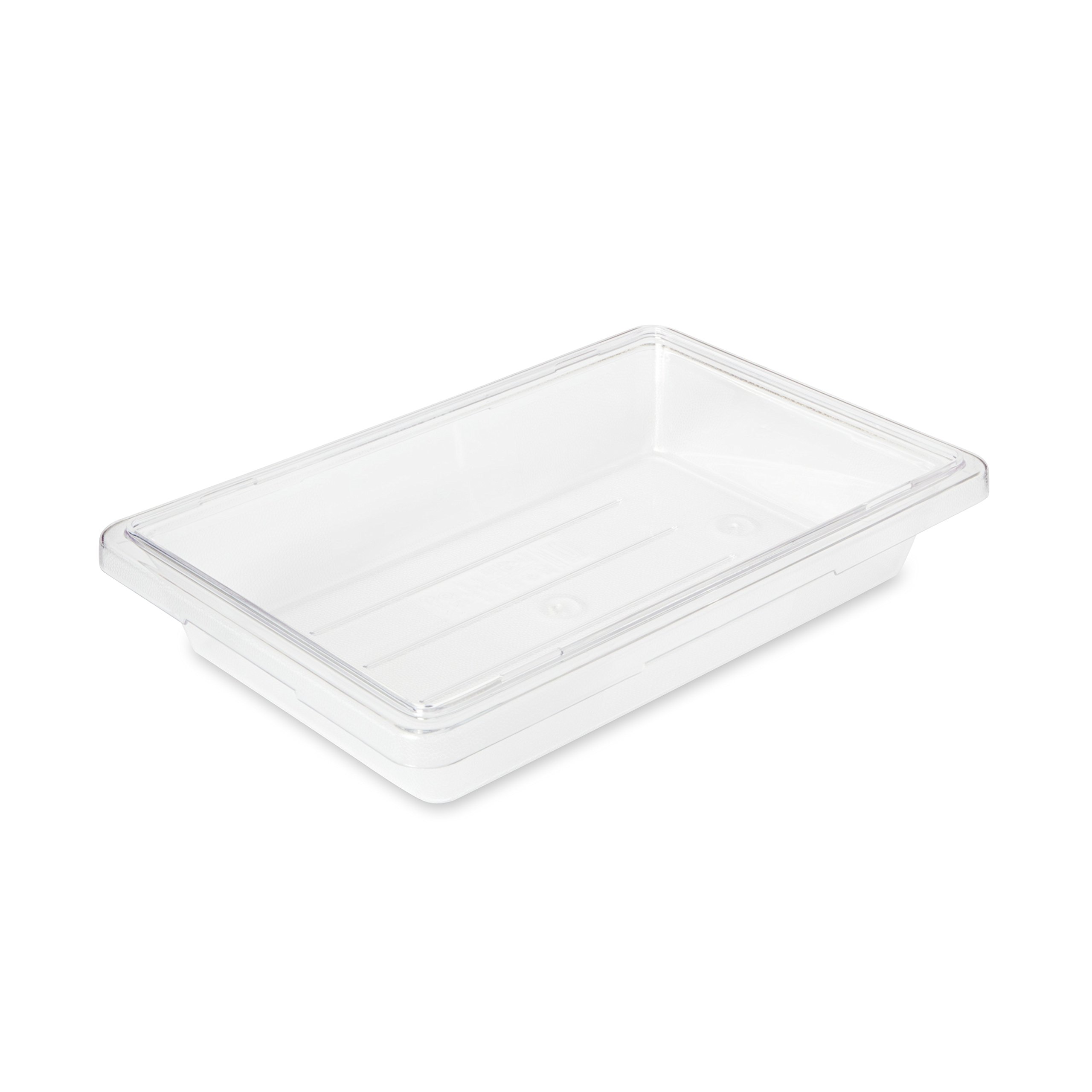 Rubbermaid 2 Gallon Clear Polycarbonate Food Storage Container - Heavy Duty BPA-Free Kitchen Tote for Restaurants, Cafeterias & Meal Prep - Ideal for Bulk Food Storage, Leftovers & Commercial Kitchen Organization