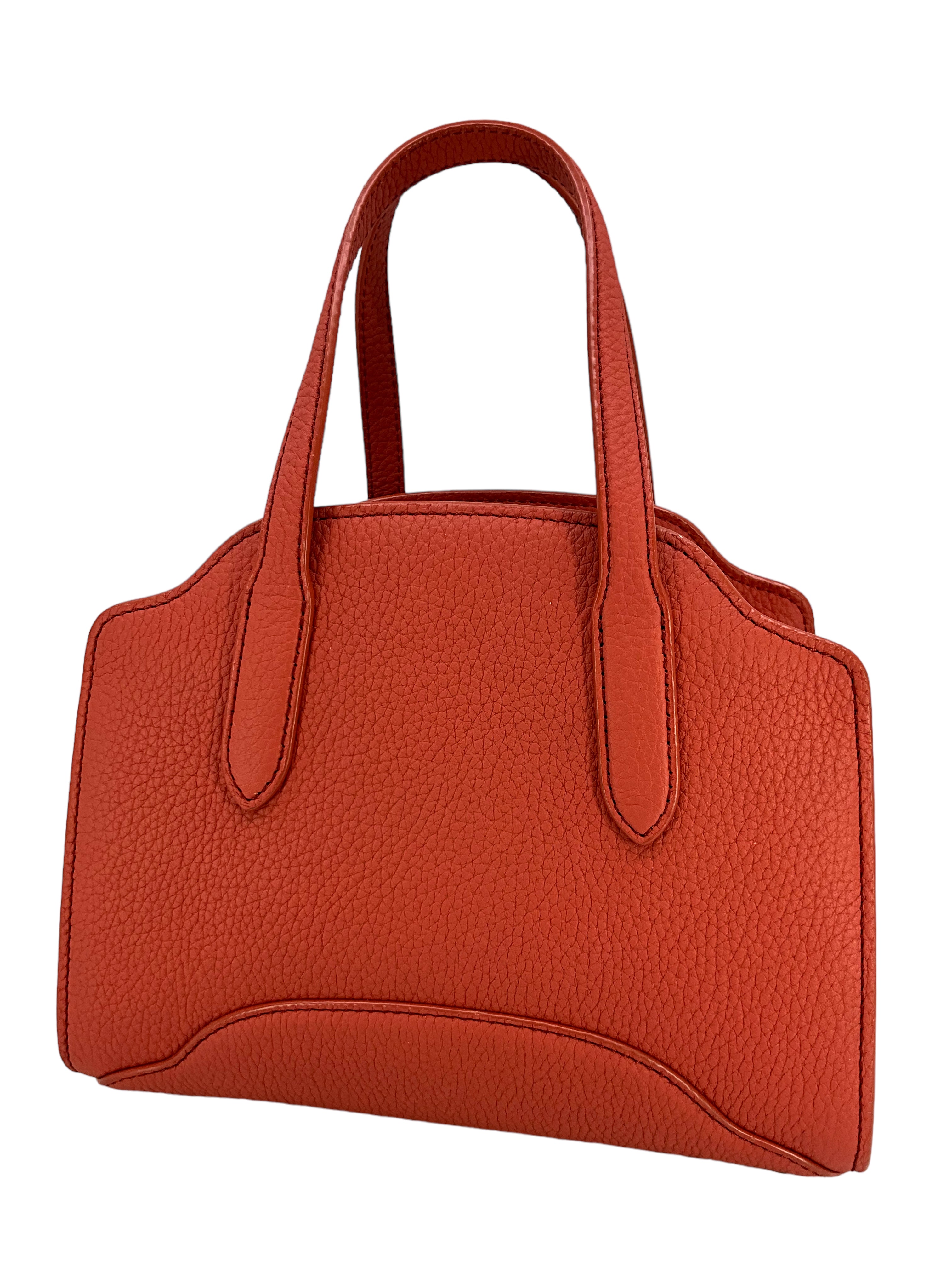 LORO PIANA Grained Calfskin Sesia Satchel Bag for Women | Luxury Leather Handbag | Perfect for Work, Travel & Everyday Use
