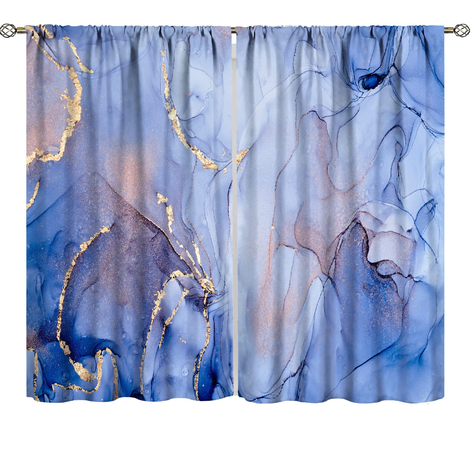 ESPROUTTY Blue Light Blocking Luxury SRT Modern Curtains for Bedroom & Living Room - 72x63 Inch Thermal Insulated Blackout Drapes for Sliding Glass Door & Window Decor | Perfect for Home, Office & Nursery