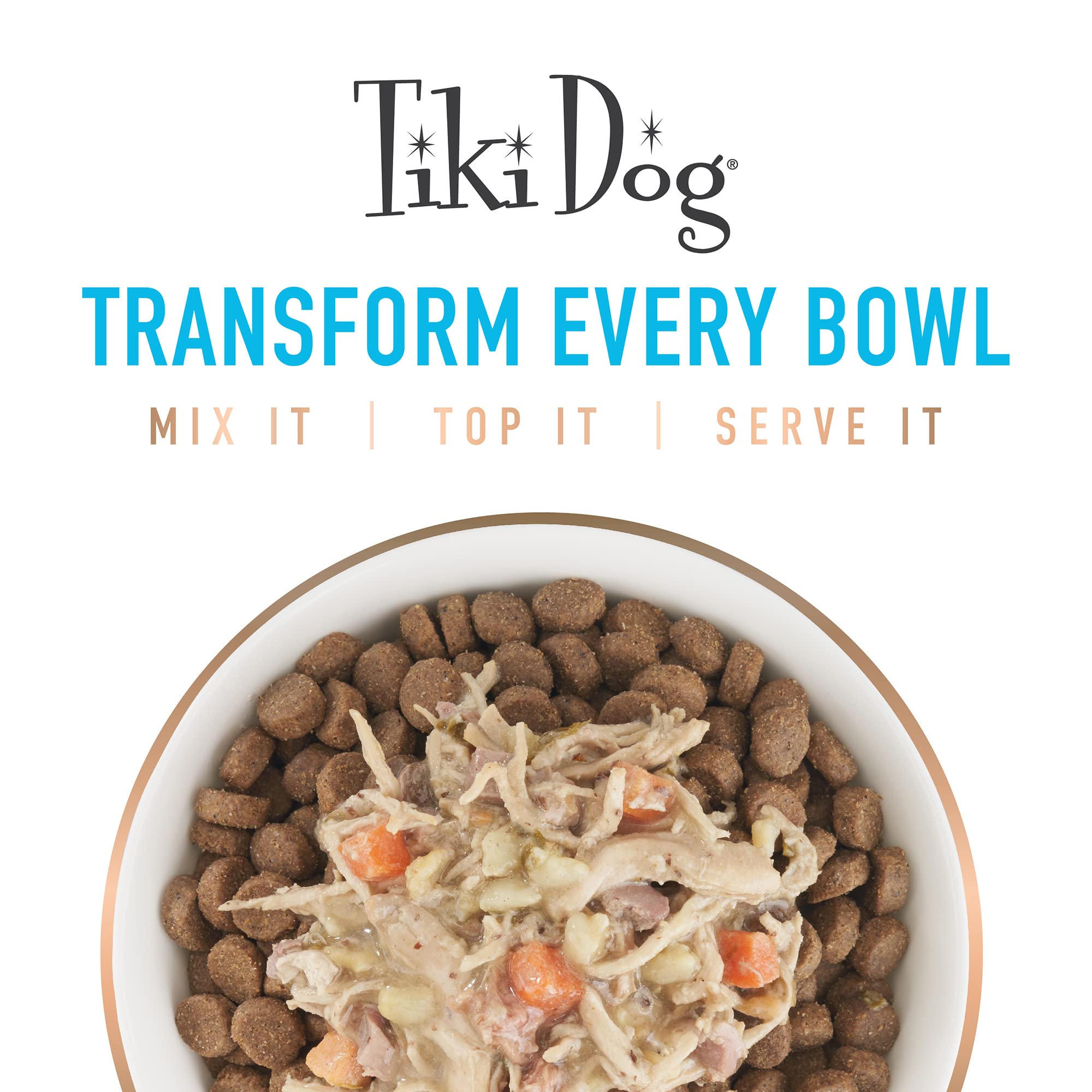 Tiki Dog Meaty Wet Dog Food - Chicken with Egg Recipe, 3 oz. Cups (Pack of 4) | High Protein Grain-Free Dog Food for Small & Medium Breeds | Perfect for Travel, Training Treats & Mealtime