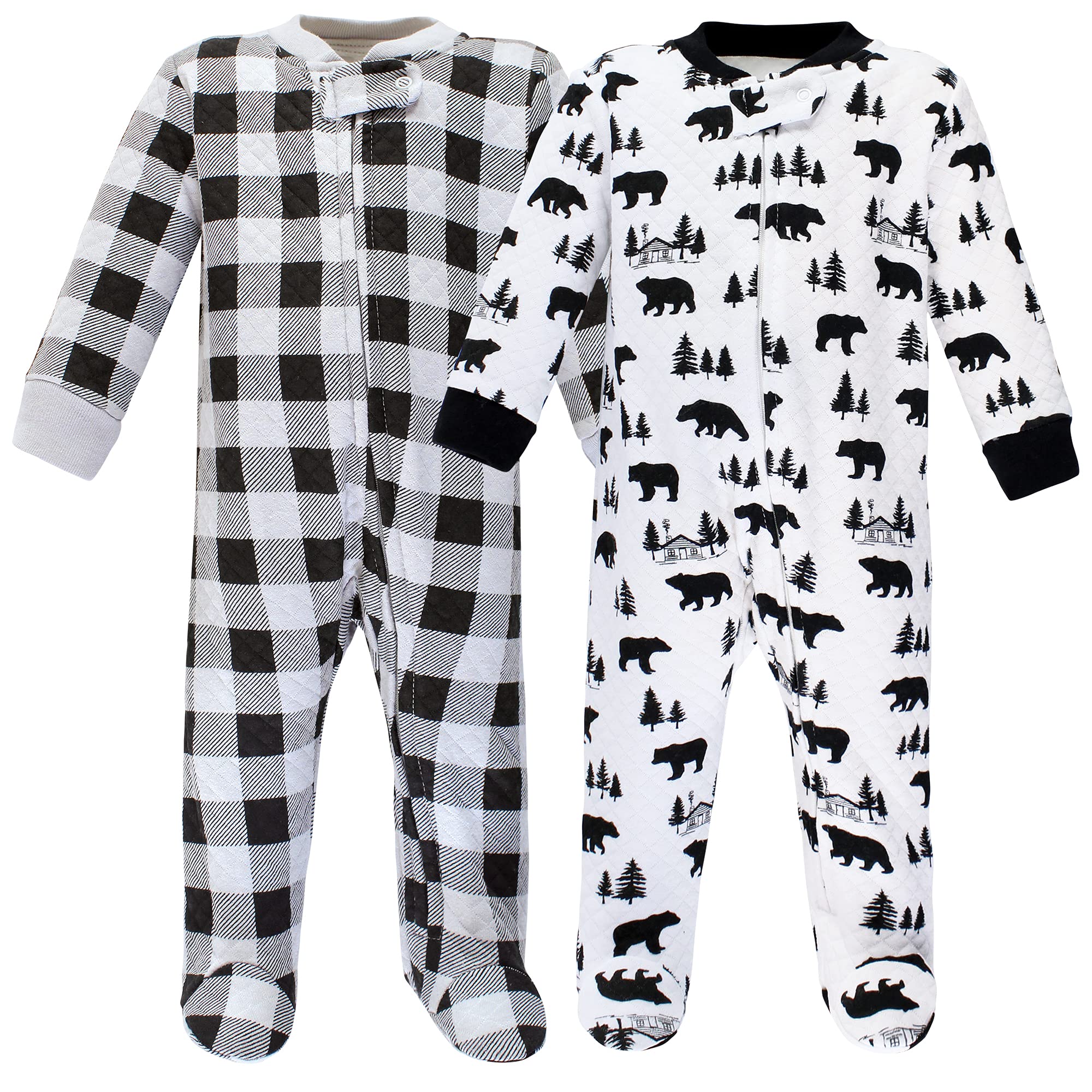 Premium Quilted Baby Girls' Sleep & Play - Cozy Outfit for Nursery & Playtime