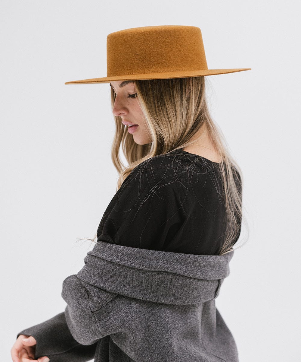 Stylish Dahlia Boater Hat for Women - Summer Straw Sun Hat with Wide Brim - Perfect for Beach, Garden Parties & Outdoor Events