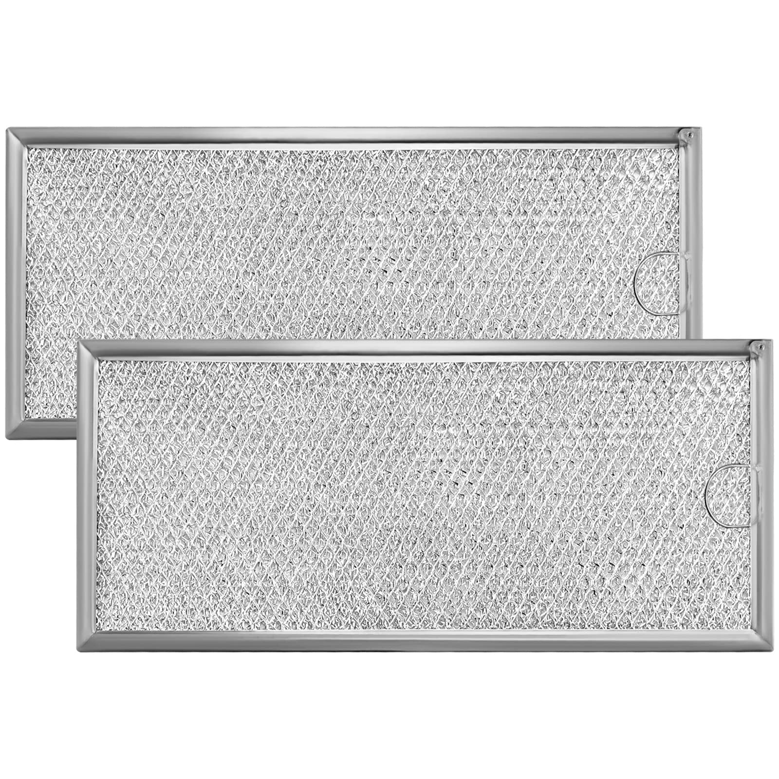 2 Pack Microwave Grease Filter Replacement for Whirlpool & GE Microwaves - WB06X10596 Compatible Grease Filter (13