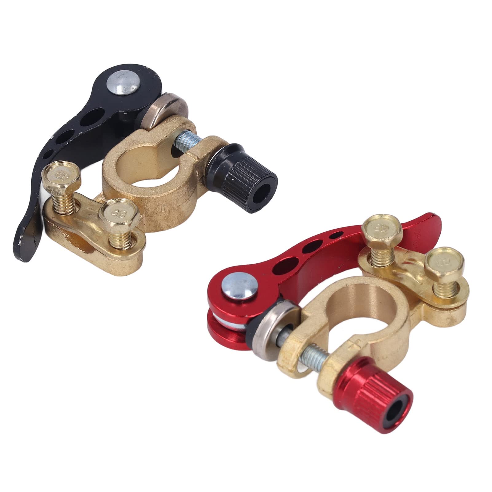 Car Battery Terminal Clamps - 2PCS Quick Disconnect Connectors for Positive/Negative Power Terminals - Perfect for Auto Maintenance & Repair