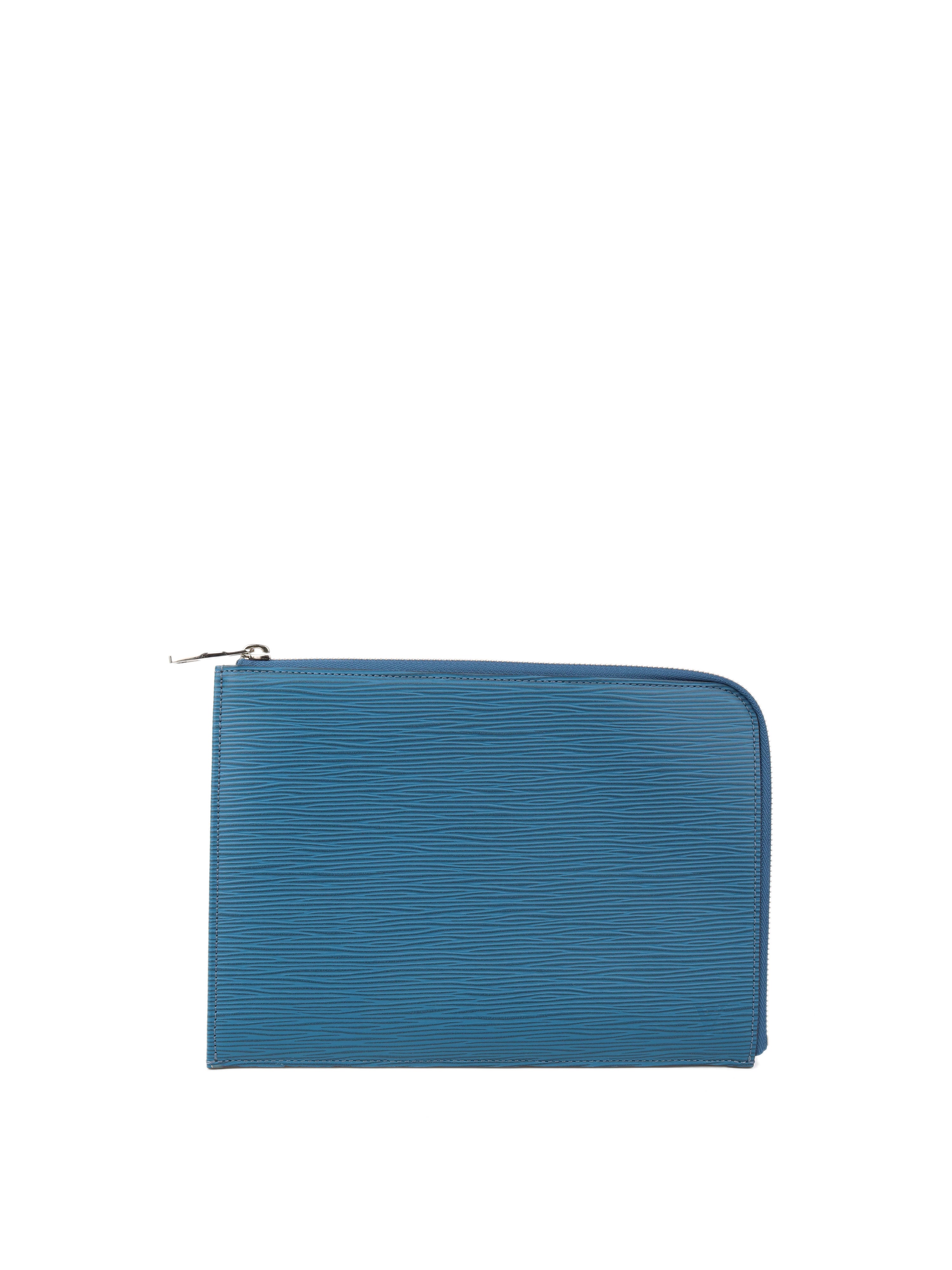 Authentic Louis Vuitton Blue Epi Leather Pouch - Luxury Small Wallet for Women & Men - Perfect for Travel, Cards & Cash Organization