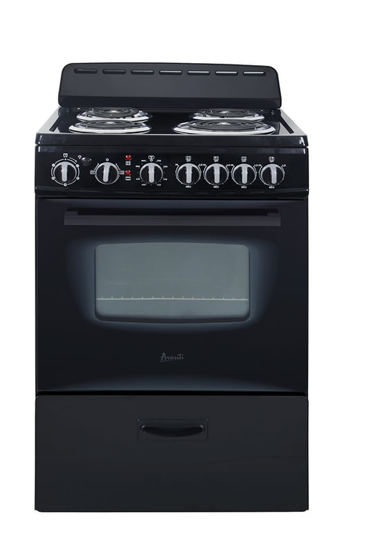 Avanti ERU240P1B 24-Inch Electric Range - Compact & Energy Efficient for Small Kitchens, Apartments & RVs - Perfect for Baking, Cooking & Meal Prep