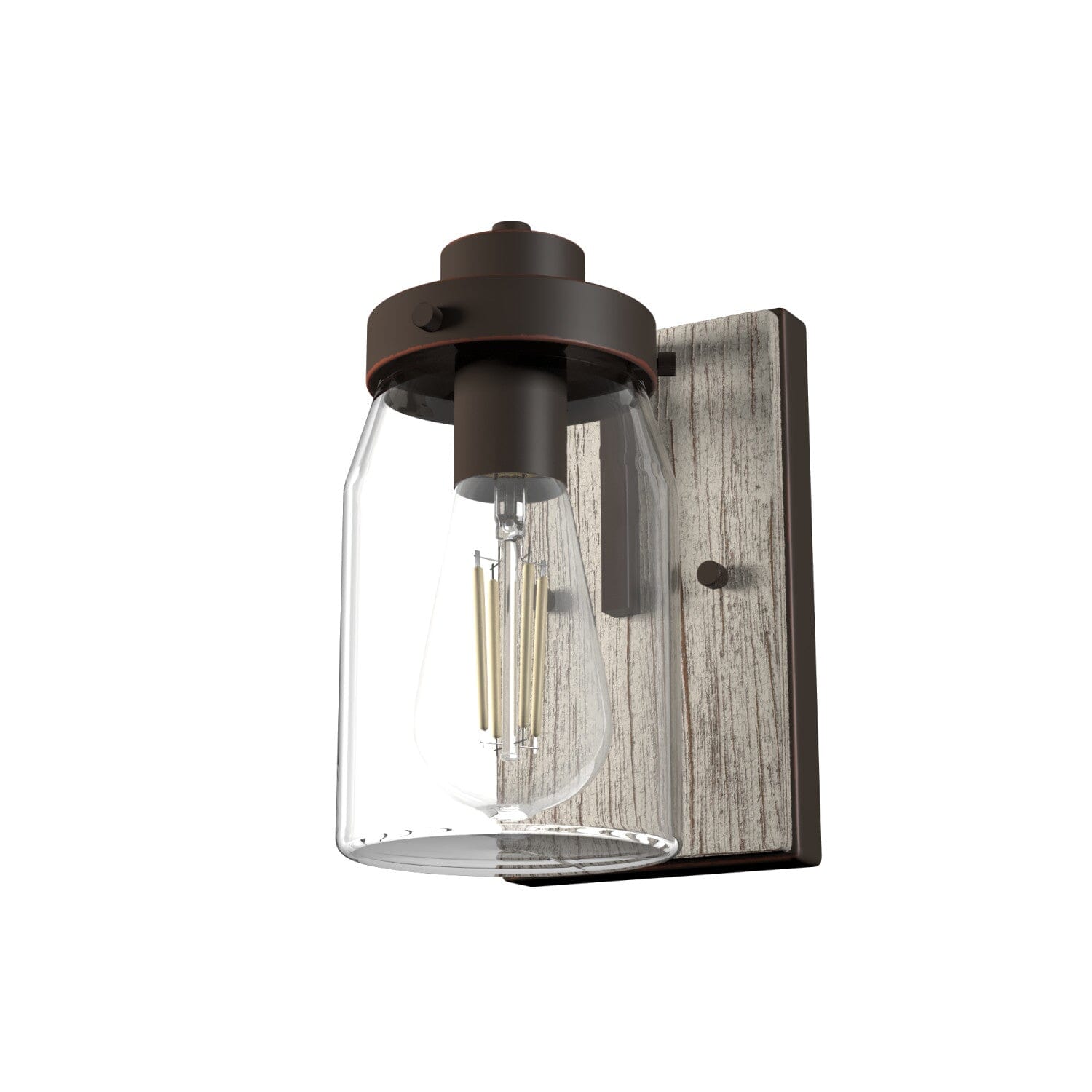 Devon Park 1 Light Wall Sconce - Modern Indoor/Outdoor Wall Light Fixture for Living Room, Bedroom, Porch & Patio Lighting