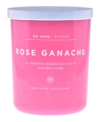 Luxury Rose Ganache Scented Candle - 15.9oz Large Pink Glossy Tumbler for Home Decor, Romantic Gifts & Aromatherapy Relaxation