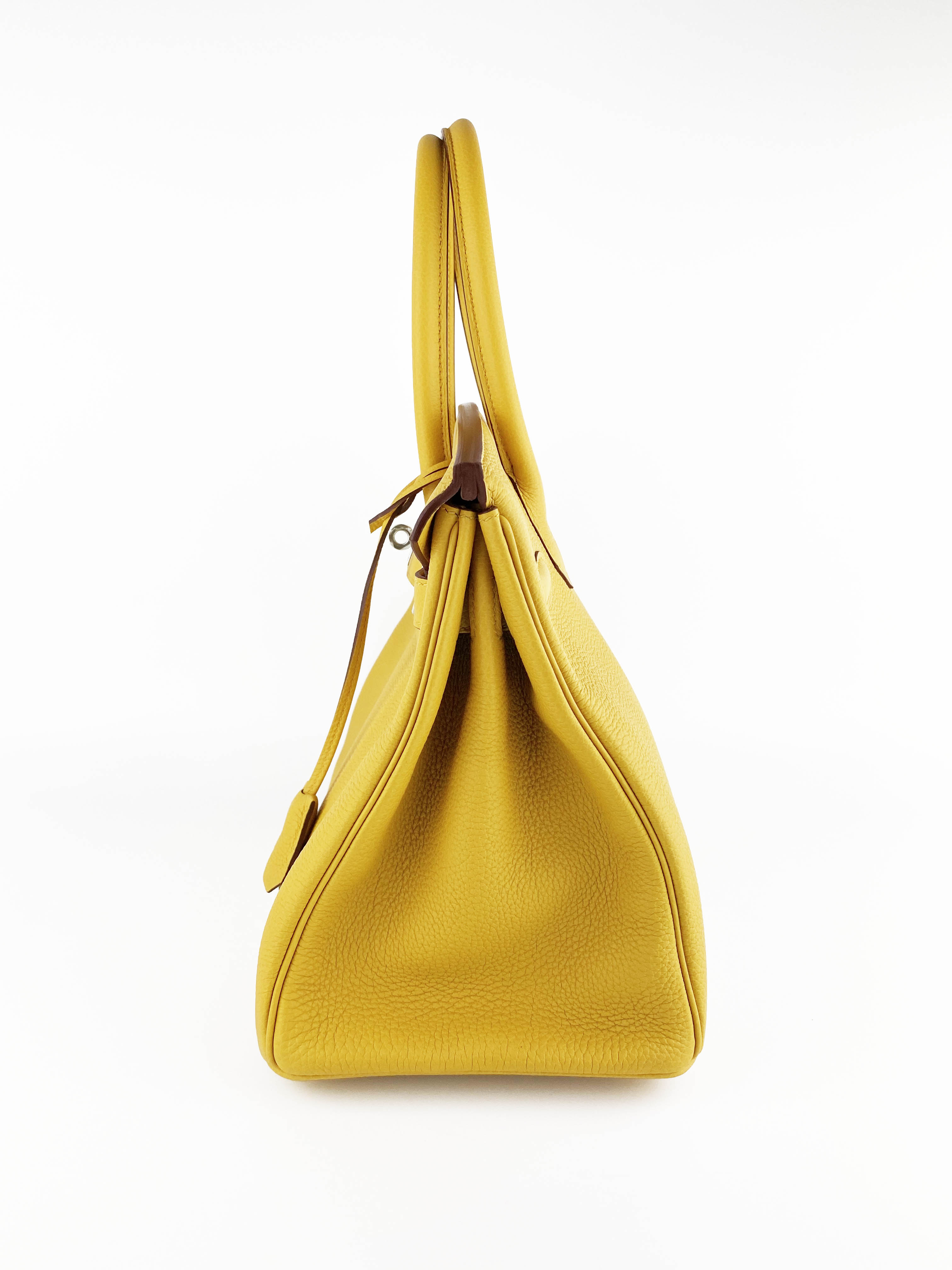 Hermes Jaune Amber Birkin 30 Bag - Authentic Luxury Handbag for Women | Perfect for Work, Travel & Special Occasions