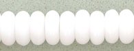 Czech Pressed Glass Rondelle Beads 4mm Chalk White (100pcs) - Perfect for Jewelry Making, DIY Crafts, and Beading Projects