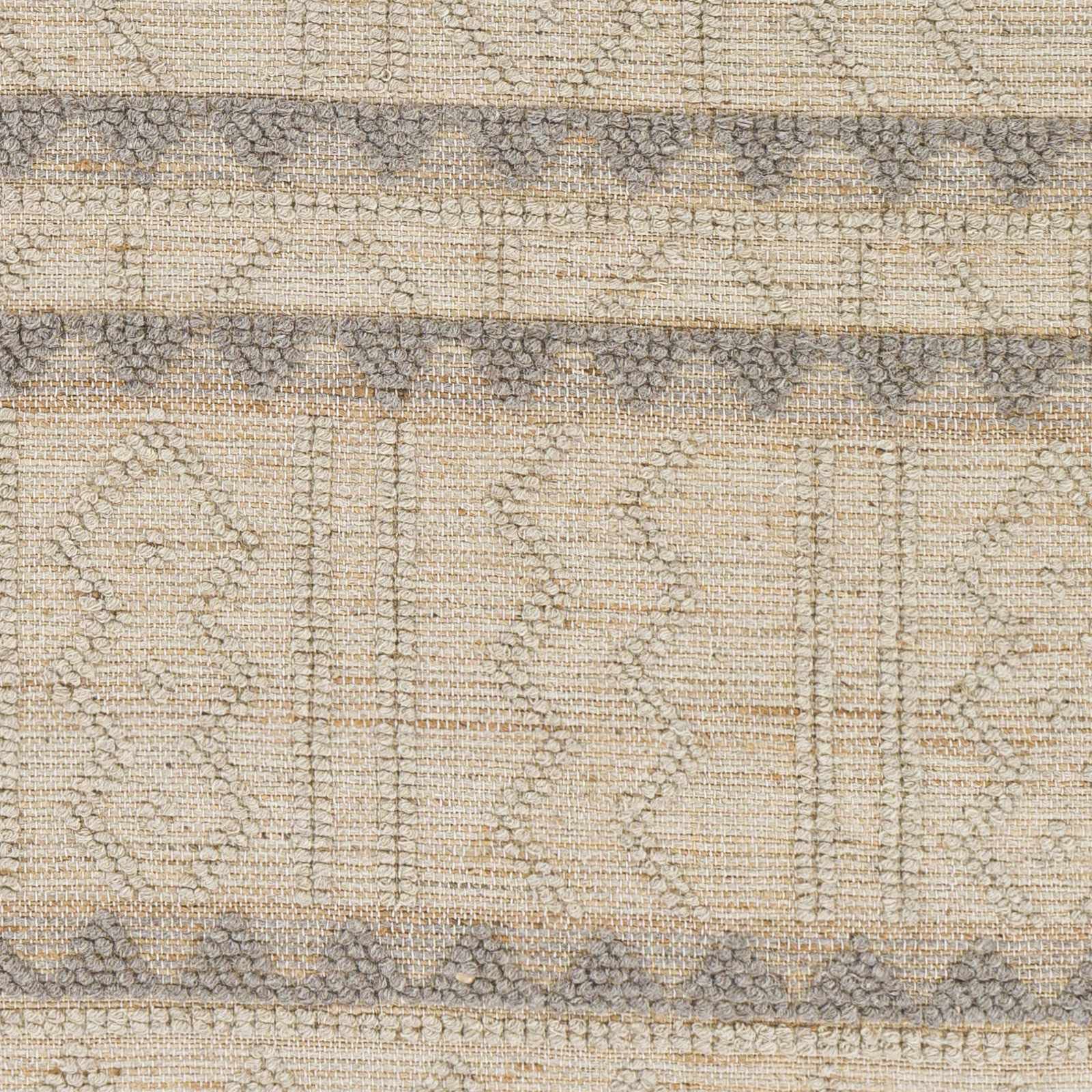 Bohemian Transitional Jute Area Rug 6' x 9' - Tan & Gray Handwoven Natural Fiber Carpet for Living Room, Bedroom - Eco-Friendly Home Decor for Cozy Spaces & Boho Chic Interiors