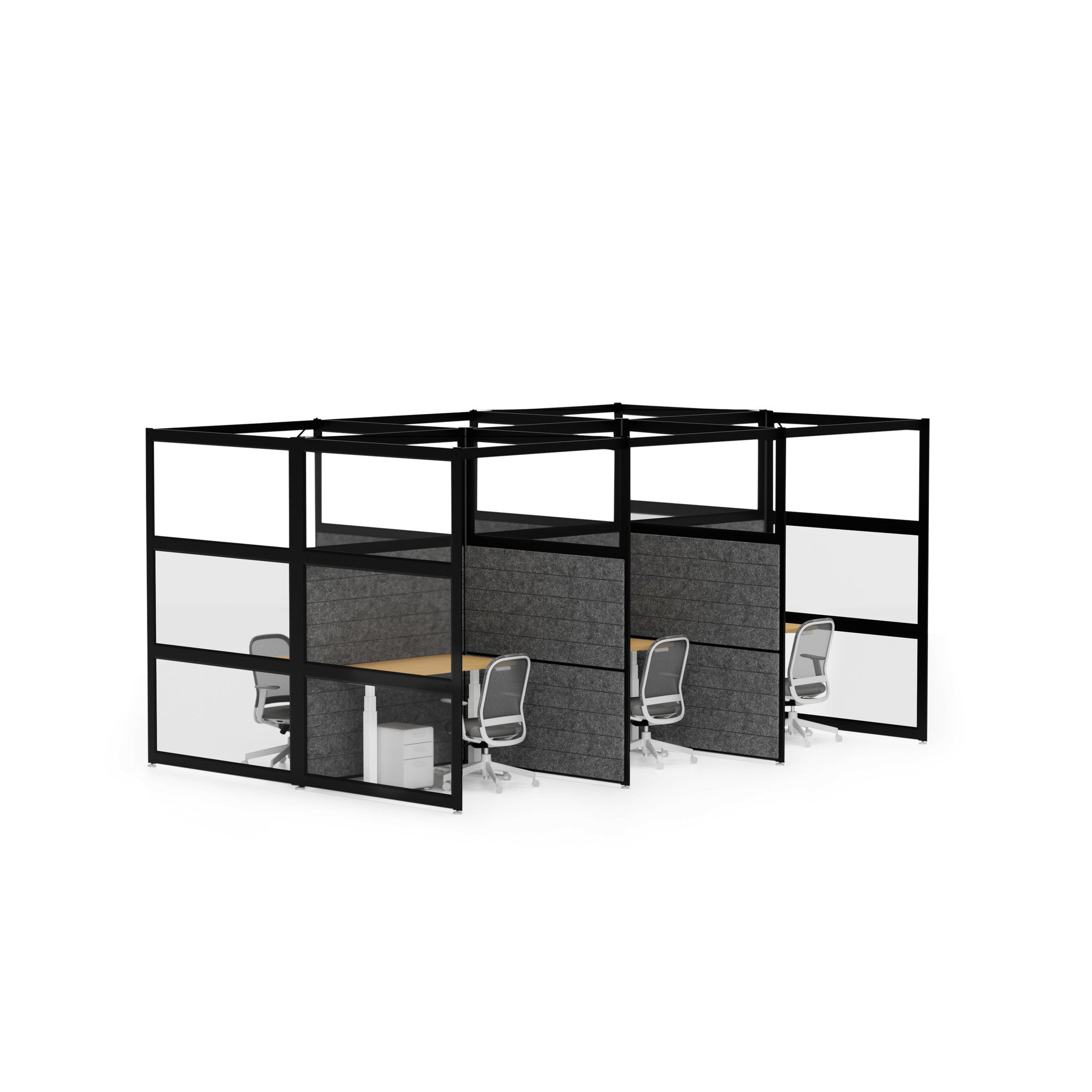 PoppinSpaces Hone Space for 6 - Premium Home Office Desk Organizer Set for Workspace & Study Room Organization