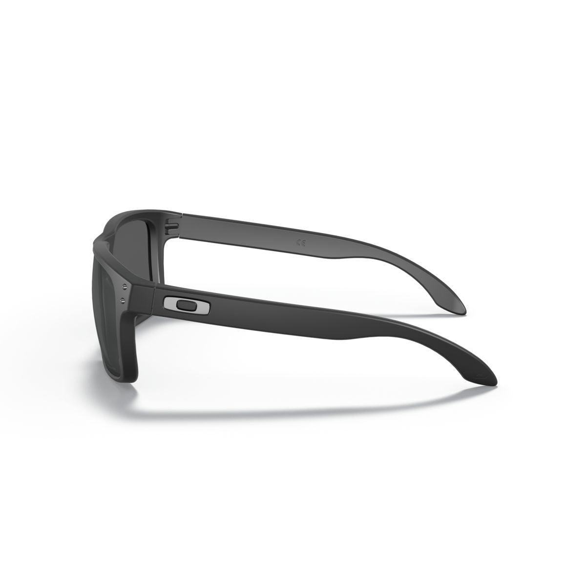 Oakley Holbrook Low Bridge Fit Sunglasses - Matte Black Frame with Prizm Black Lenses (Model 0OO9244 924427) for Outdoor Sports & Driving
