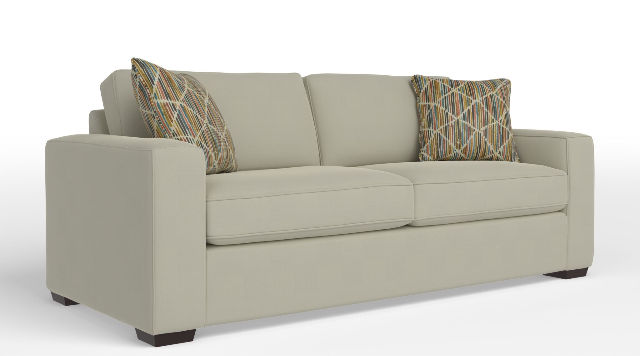 Celeste Sofa - Modern Lido Ivory Upholstered Couch for Living Room, Lounge & Home Decor | Comfortable & Stylish Furniture for Small Spaces