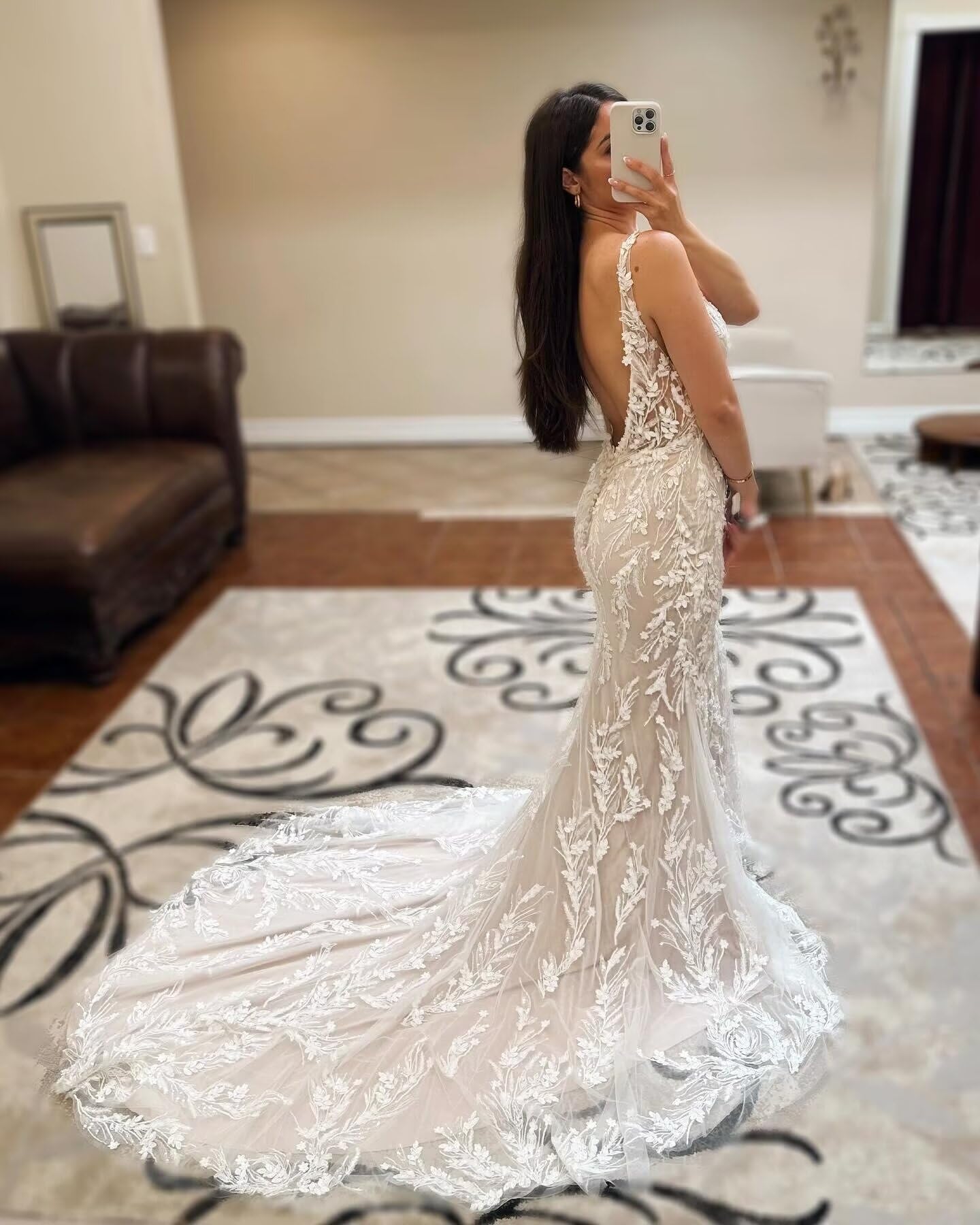 BITALY 2024 Mermaid Wedding Dress for Bride - Elegant Lace Appliques Long Boho Bridal Gown for Women (BI030) | Perfect for Beach, Garden & Destination Weddings