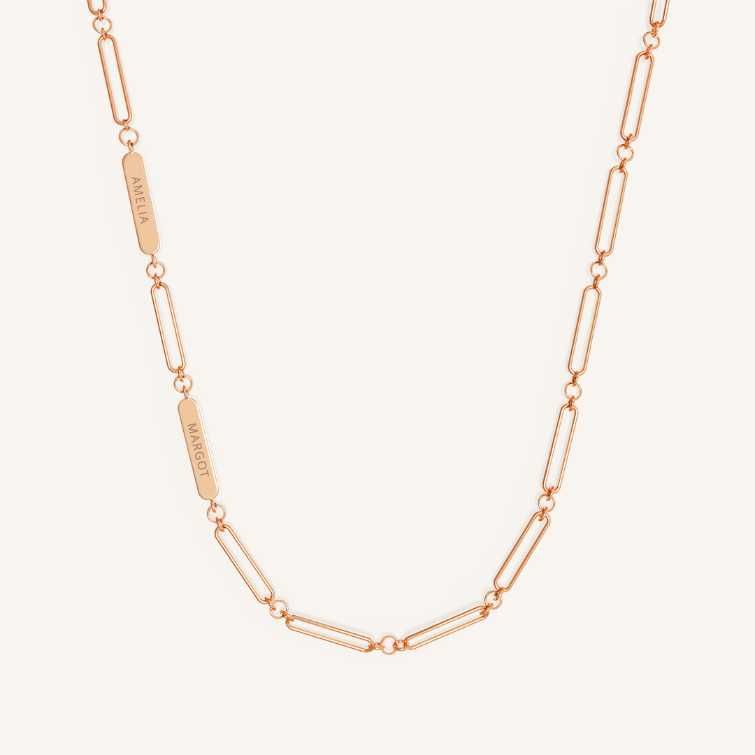 Stylish Etch Chain Necklace for Women - Dainty Gold & Silver Layering Necklace Jewelry - Perfect for Everyday Wear, Date Nights & Gifts