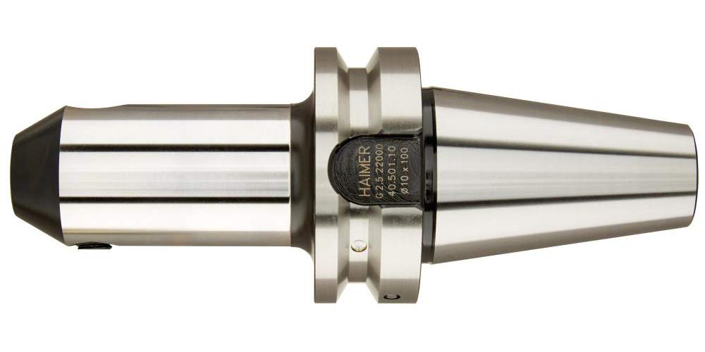 Haimer 40.500.20 Weldon Tool Holder - 20mm Diameter Short Shank MAS/BT 40 Taper for CNC Milling Machines | Perfect for Precision Machining & Metalworking Projects