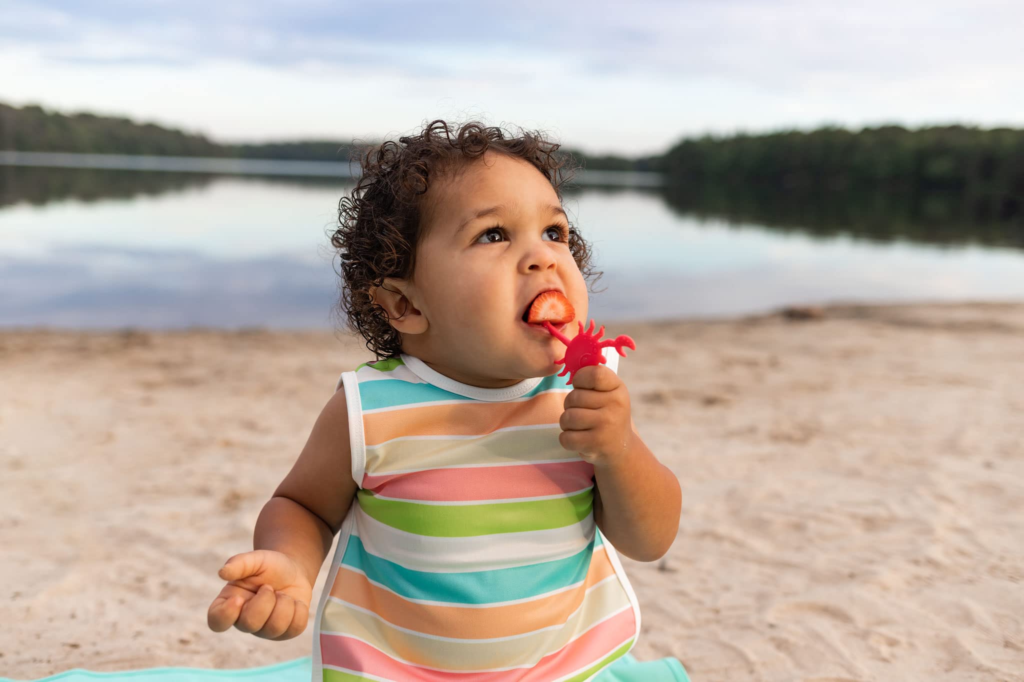 BapronBaby Sea Life Foodie Picks (2 Pack - Crab & Octopus) - BPA Free Toddler Utensils for Self Feeding - Dishwasher Safe Baby Spoons for 18+ Months - Perfect for Preschoolers & Early Learning Mealtime