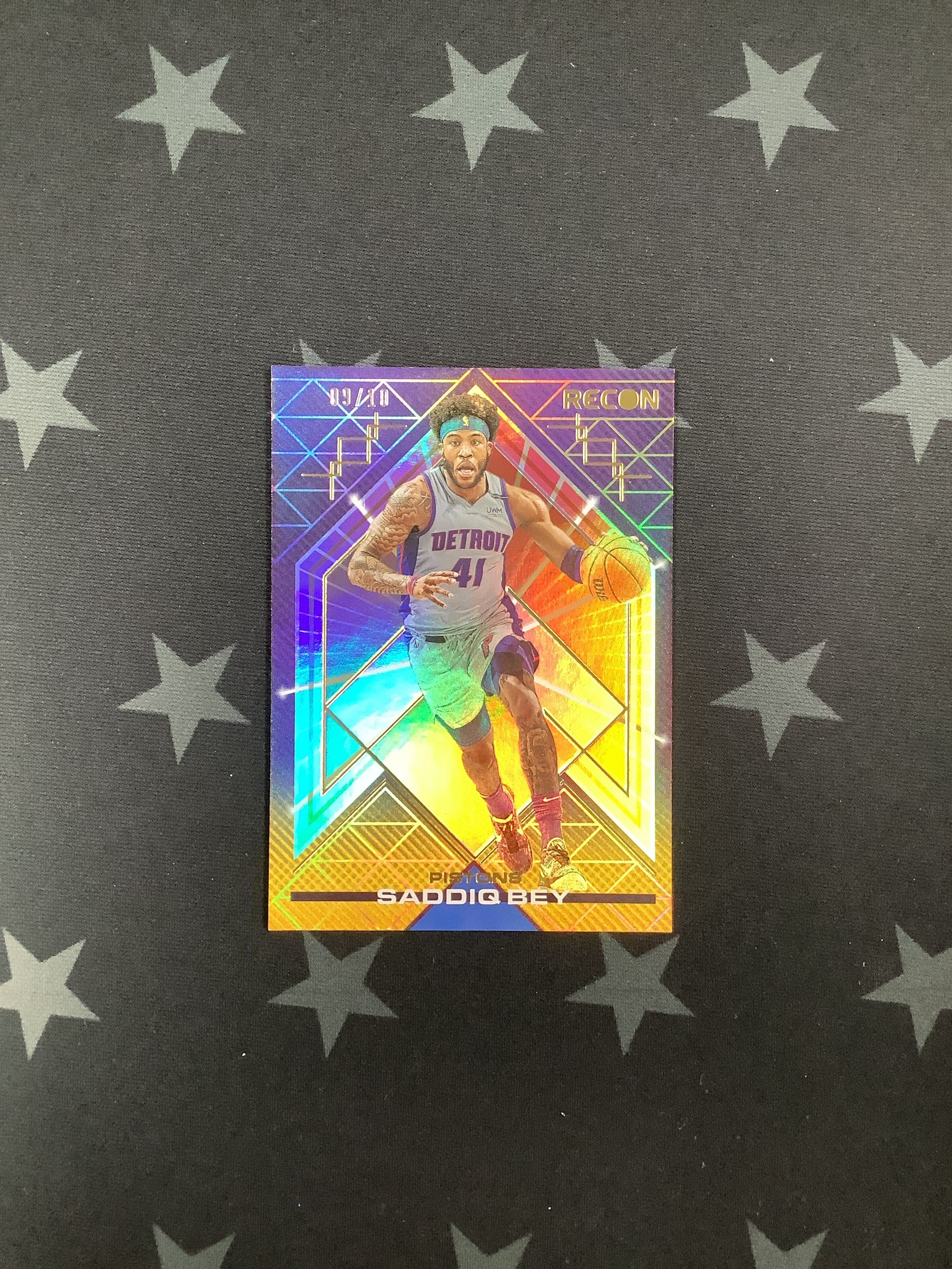 2021-22 Panini Recon Basketball Gold Parallel #55 Saddiq Bey /10 - Rare Collectible for NBA Fans & Trading Card Enthusiasts - Perfect for Display, Investment, and Trading