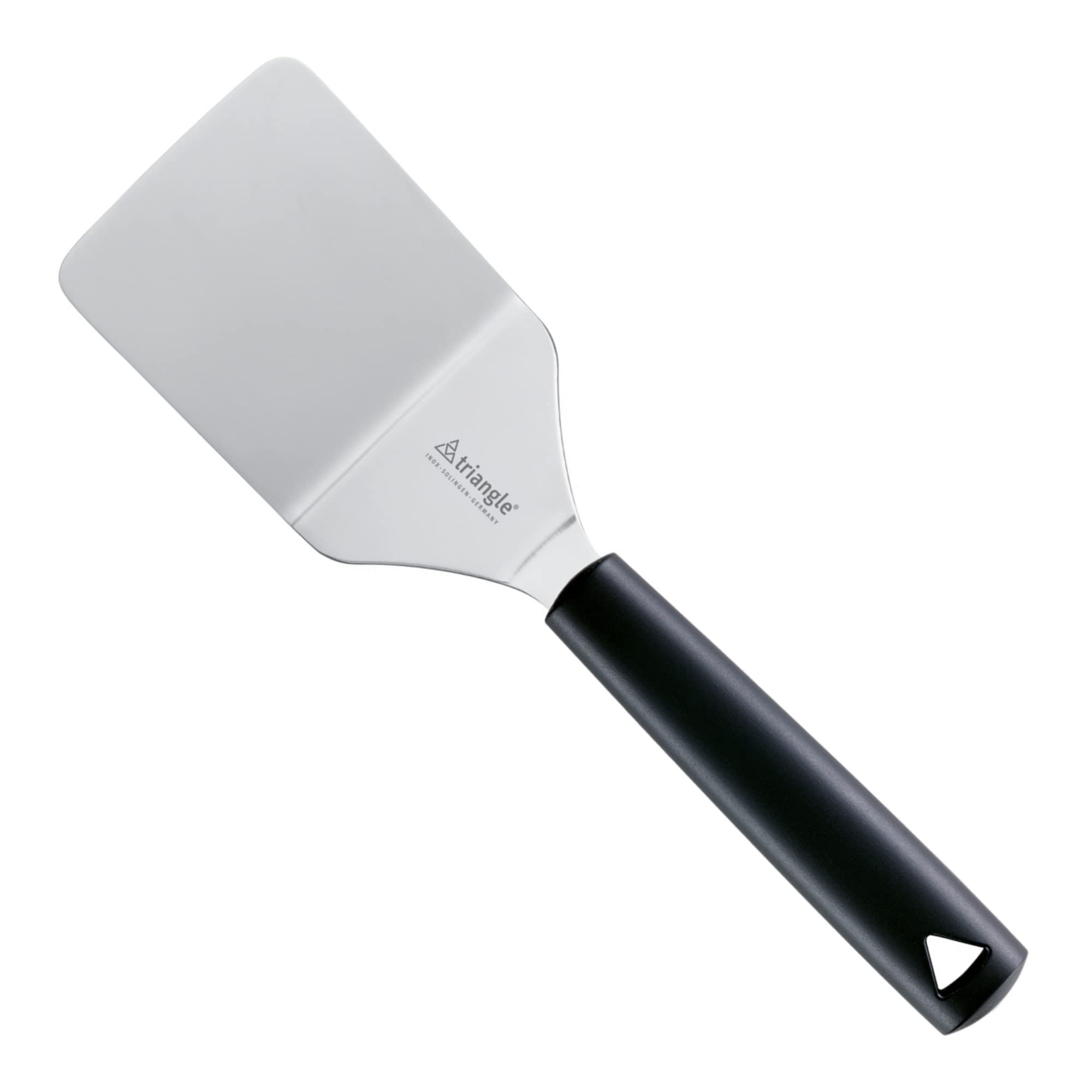 Premium Stainless Steel Triangle Spatula 3-inch (7.5 cm) - GreenGrip Non-Slip Handle - Perfect for Plating, Flipping & Food Presentation - Dishwasher Safe - Professional Kitchen Tool - Made in Germany - Ideal for Chefs, Bakers & Home Cooking Enthusiasts