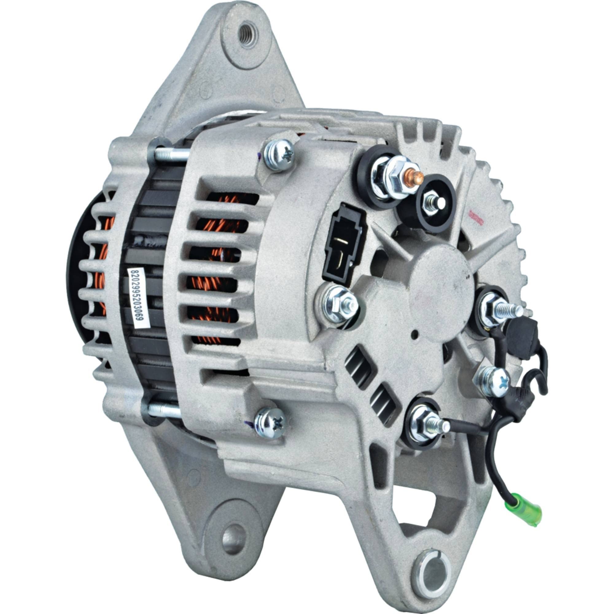 New Alternator for 2-Cylinder Diesel YANMAR 2YM15 Engine (04-On Models) - LRA03783, 128271-77200 - 60Amp 12V Internal Fan & Regulator - CW Rotation - Perfect for Marine, Agricultural & Industrial Equipment
