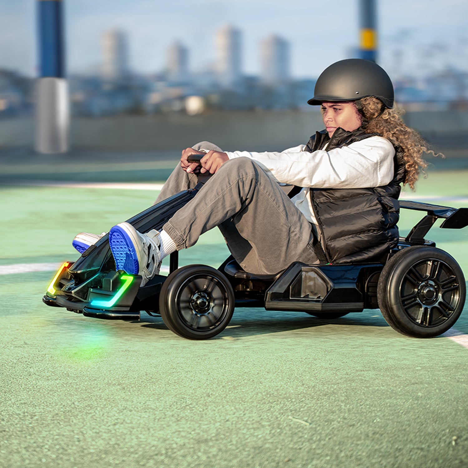 Volt X Electric Go Kart for Kids & Adults - High-Speed 36V Battery-Powered Ride-On Car - Perfect for Backyard Racing, Off-Road Adventures & Family Fun