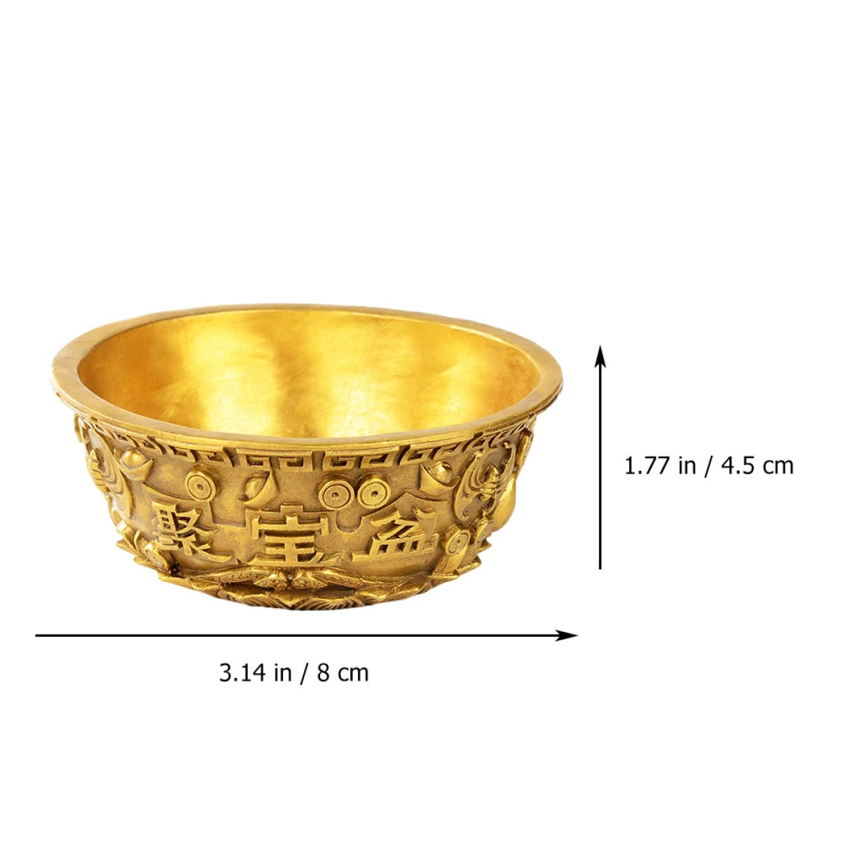 Premium Cabilock 2-Piece Chinese Fortune Bowl Set - Handcrafted Cornucopia Decor for Home & Office - Perfect for Feng Shui, Wealth Display & Holiday Centerpieces