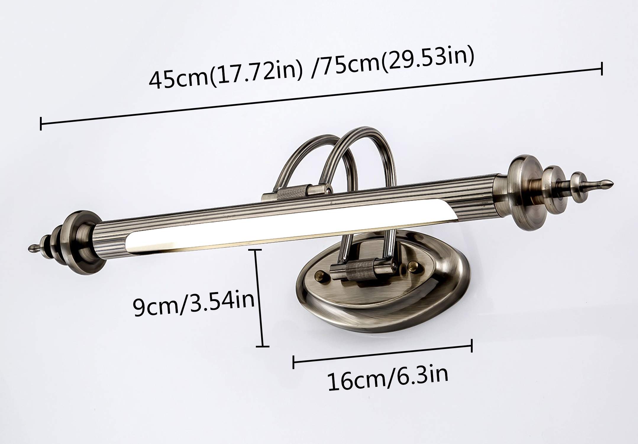 7W LED Vanity Mirror Light - Neutral White 4200K, Metal Frame Makeup Wall Lamp for Bathroom, Bedroom & Dressing Room - Perfect for Makeup Application, Grooming & Selfie Lighting