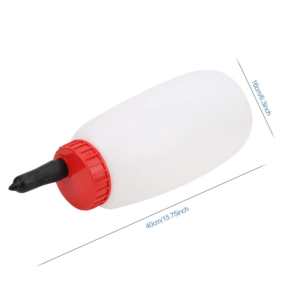 Jazar Calf Water Bottle - Leak-Proof Natural Rubber Screw Top for Calf Milk Feeding - Ideal for Lambs, Calves, Livestock & Sheep Farms - Perfect for Dairy Farms, Animal Husbandry & Veterinary Use