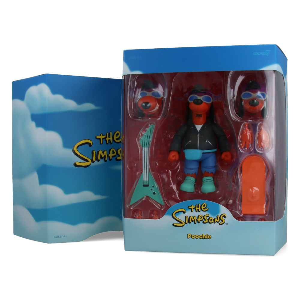 Ultimate Poochie Figurine from The Simpsons - Collectible Action Figure for Fans & Gift Idea - Perfect for Display, Gifting, and Simpson Memorabilia Collections